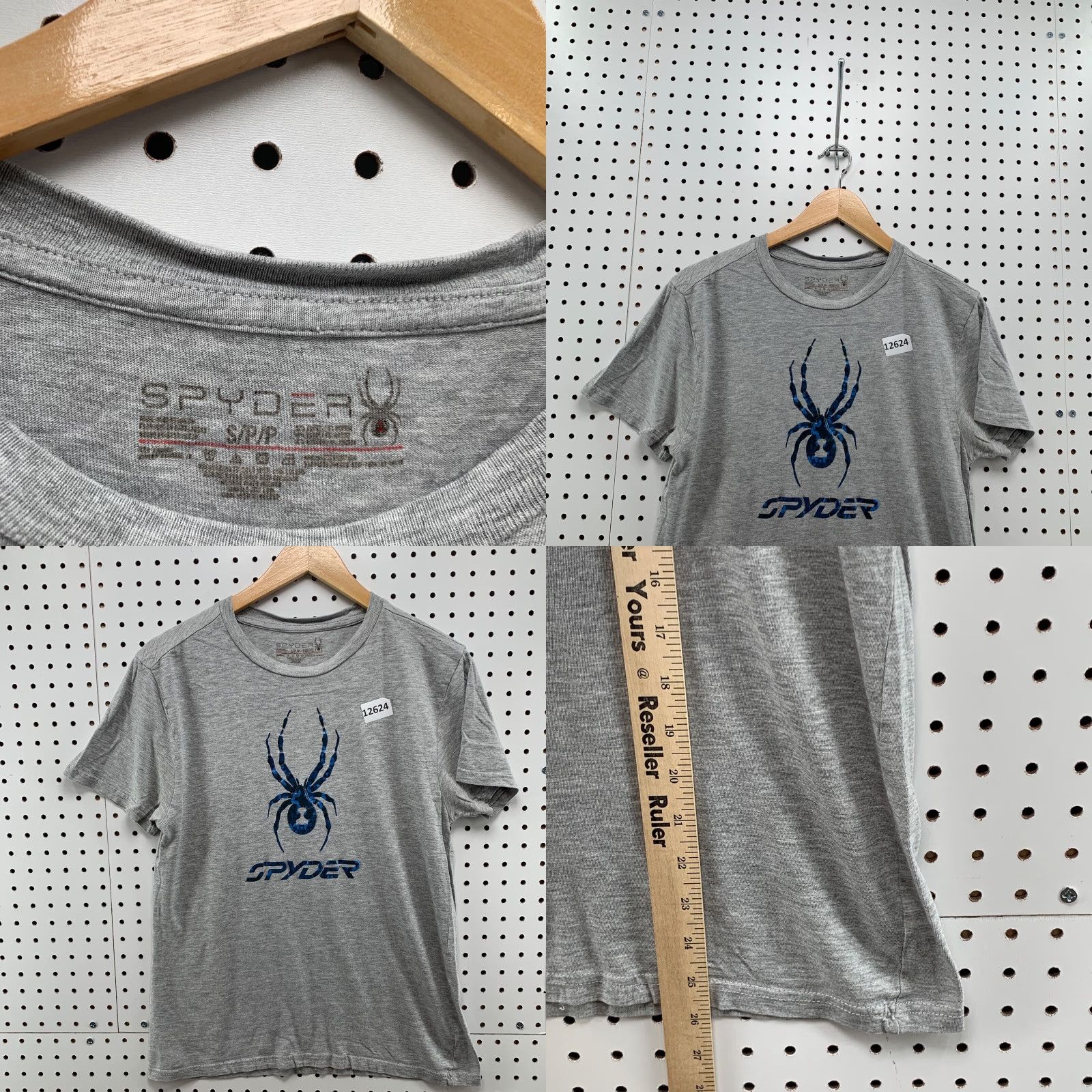 Spyder Spyder Graphic T-Shirt Men's Size Small Gray Crew Neck Short Sleeve Size US S / EU 44-46 / 1 - 8 Thumbnail
