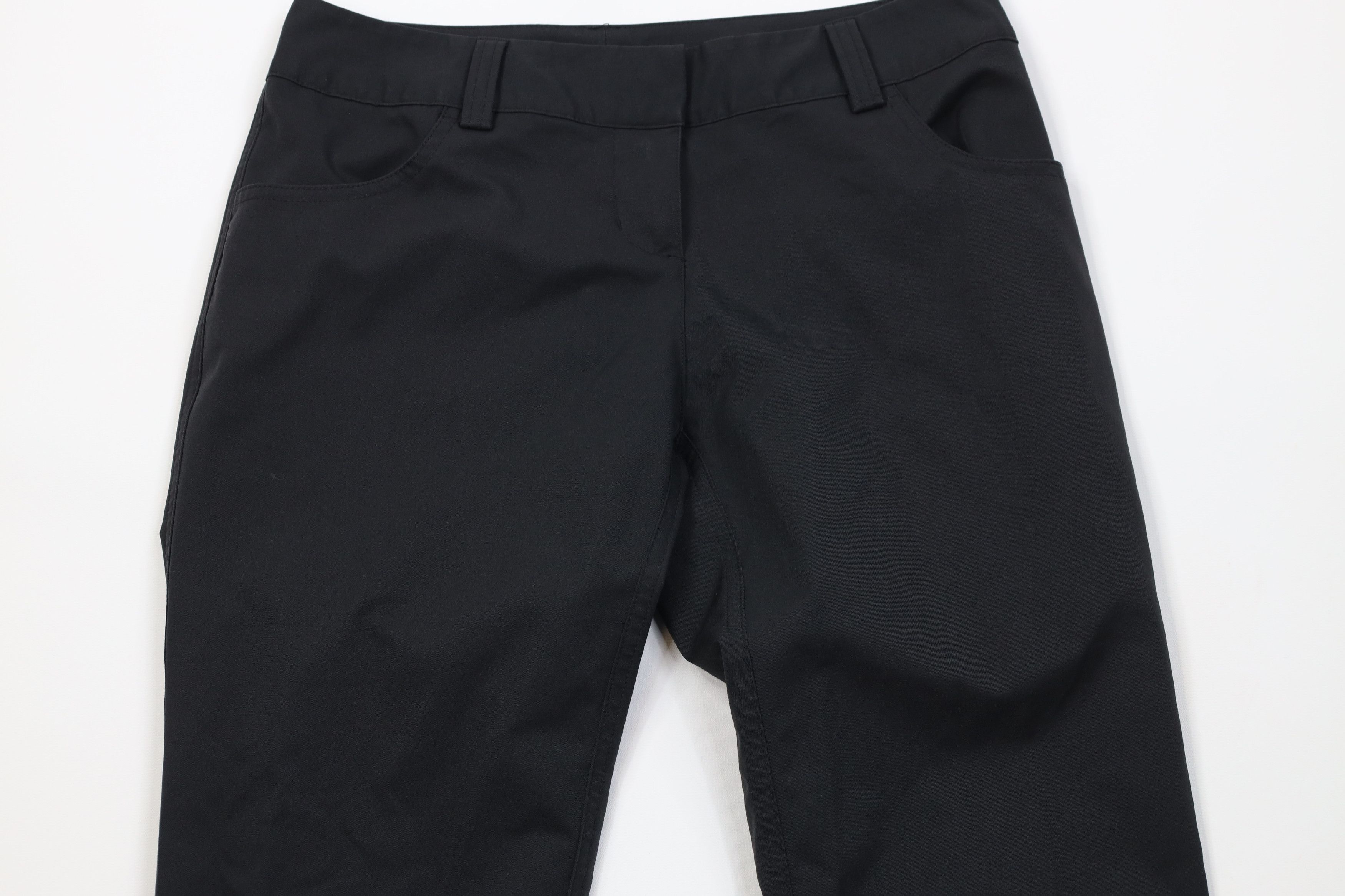 Adidas Vintage Y2K Adidas Golf Flared Wide Leg Chino Pants Black Size 25" / US 0 / IT 36 - 3 Thumbnail