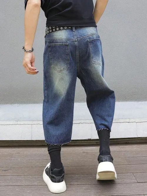 Japanese Brand × Vintage Y2K Vintage WASHED distressed denim jorts shorts Size US 32 / EU 48 - 3 Thumbnail