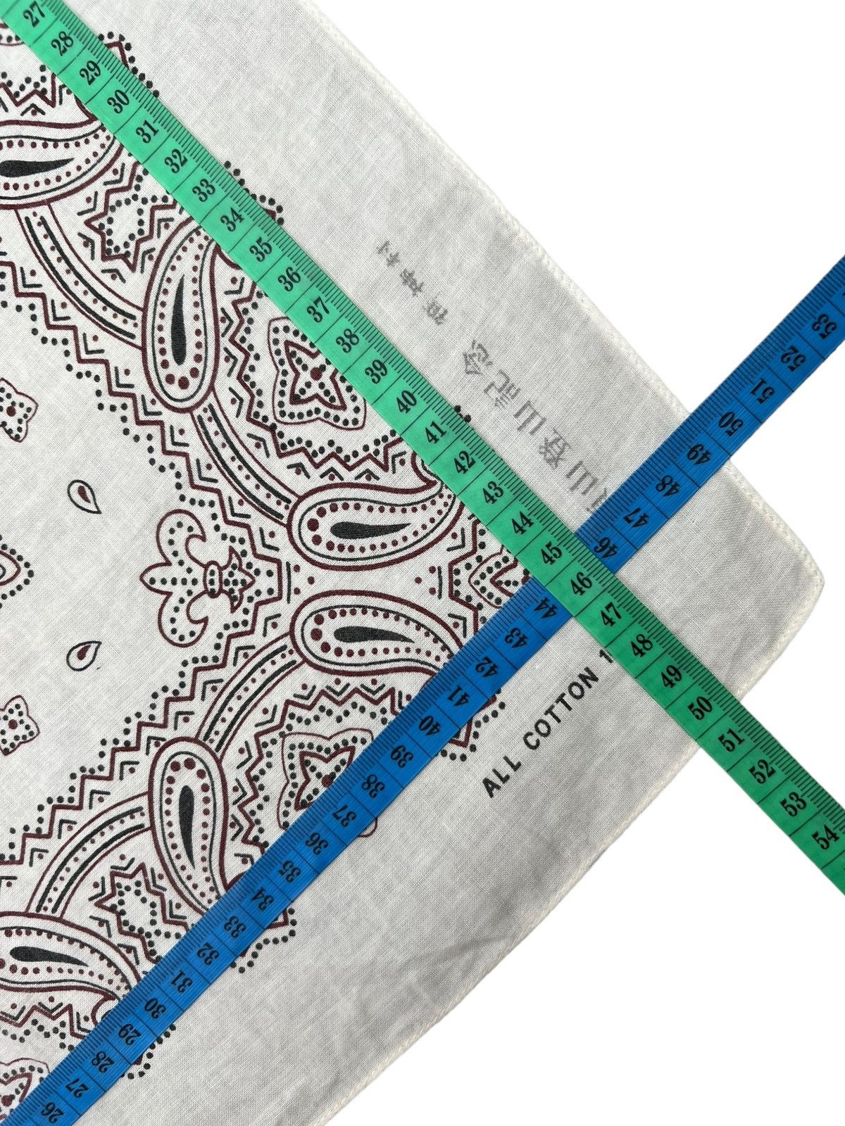 Japanese Brand Paislee Handkerchief Neckerchief Bandana Pocketsquare Size ONE SIZE - 5 Thumbnail