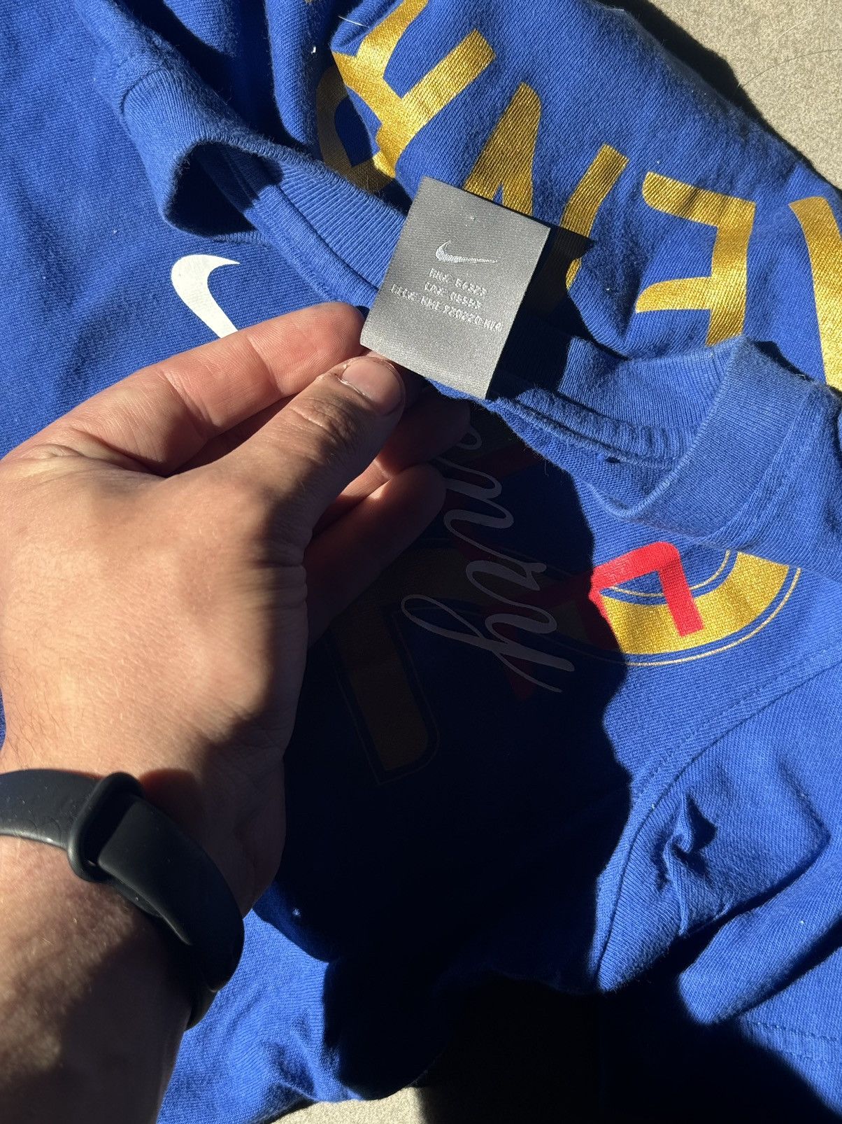 Nike × Vintage Y2K Nike France #12 Henry Blue Soccer Tee Vintage Size US M / EU 48-50 / 2 - 8 Thumbnail
