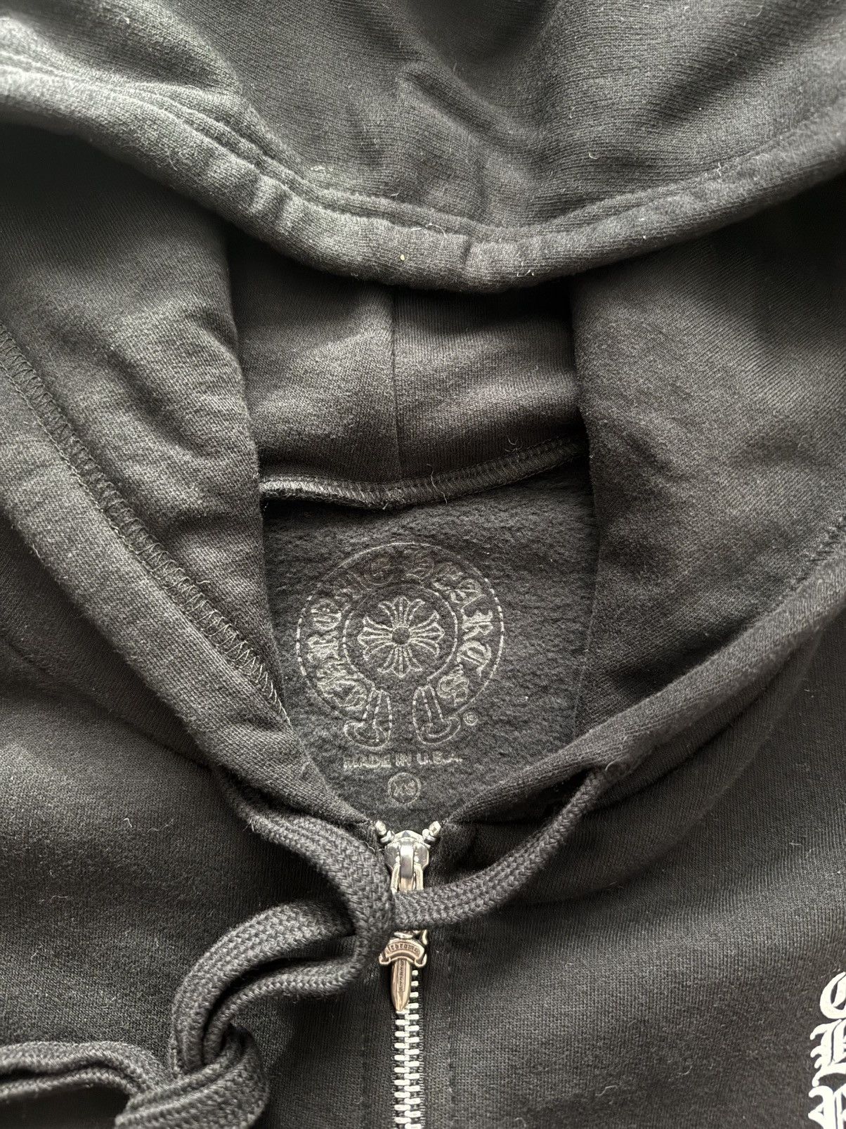 Chrome Hearts Chrome Hearts Vertical Logo Hoodie Black Size US XS / EU 42 / 0 - 5 Thumbnail