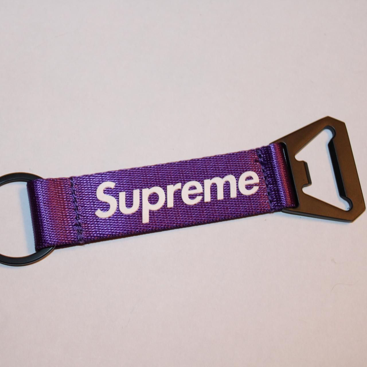 Supreme Supreme Bottle Opener Webbing Keychain - Purple Size ONE SIZE - 2 Thumbnail