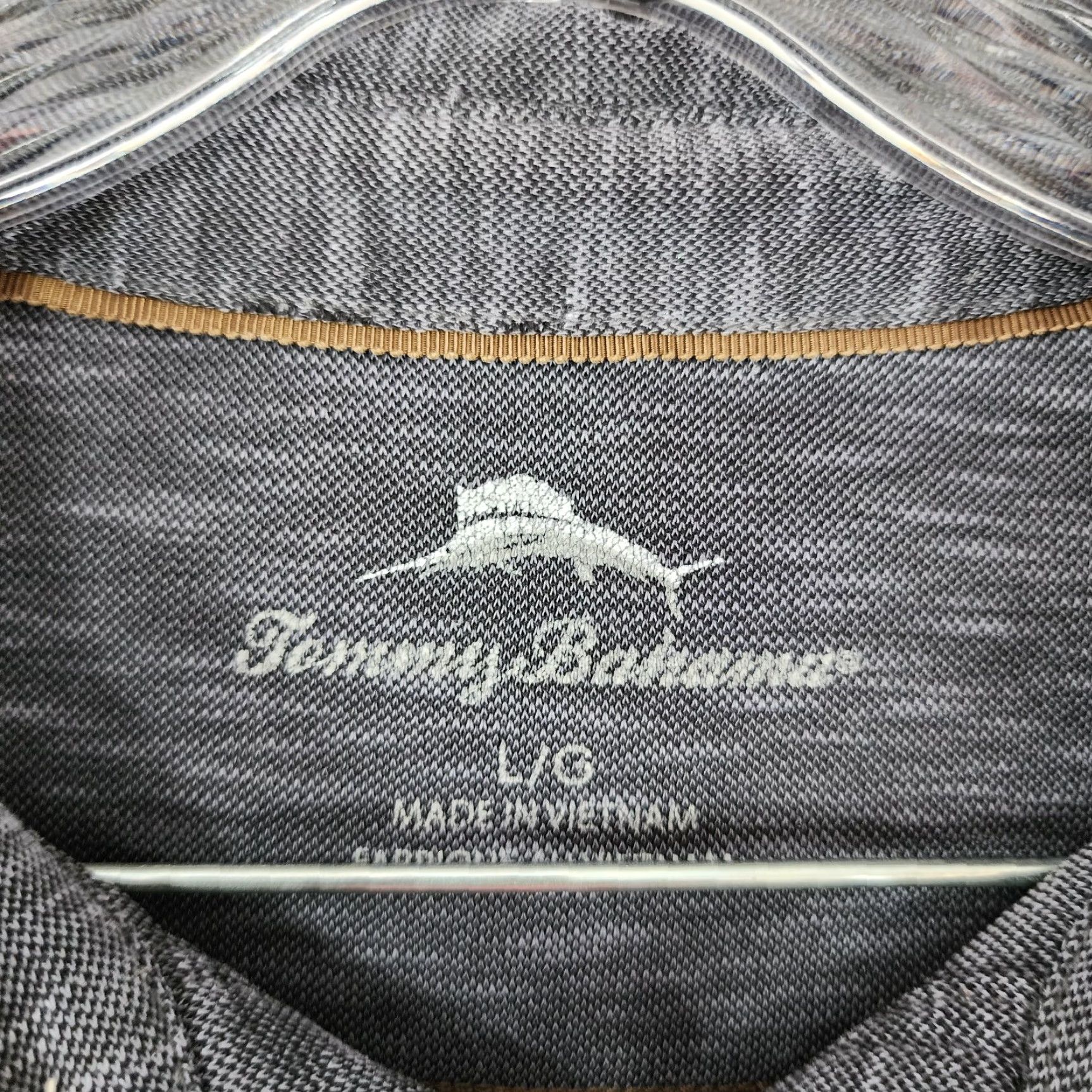 Tommy Bahama Tommy Bahama Polo Shirt Mens Gray Heather Short Sleeve Size L Regular Collar Size US L / EU 52-54 / 3 - 4 Thumbnail