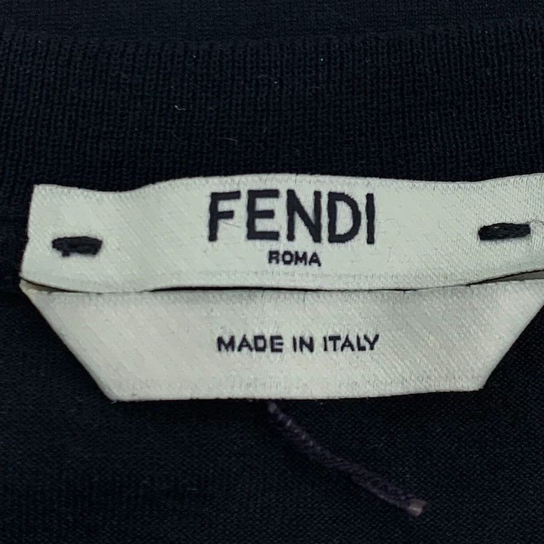 Fendi Fendi Black Logo Cotton Short Sleeve TShirt Size US XS / EU 42 / 0 - 6 Thumbnail