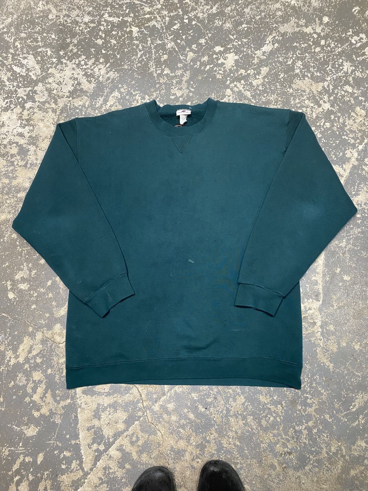 Vintage Vintage Pro Spirit Blank Green Pullover Crewneck Sweatshirt Size US L / EU 52-54 / 3 - 1 Thumbnail