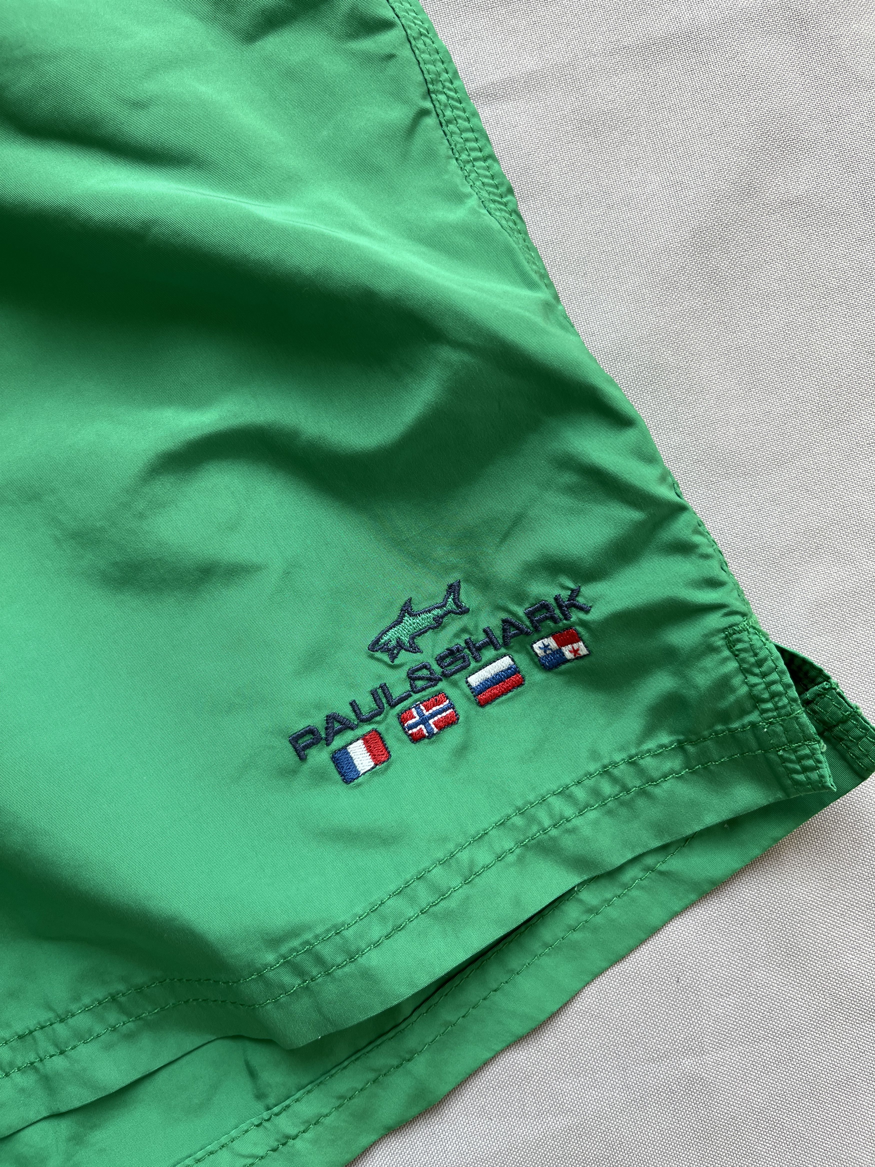 Paul & Shark Paul & Shark Green Shimmer Light Summer Shorts Size US 30 / EU 46 - 2 Thumbnail
