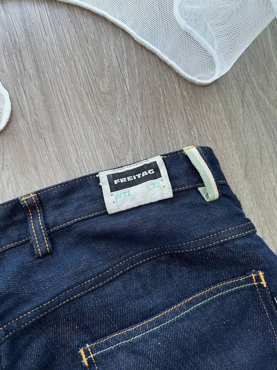 Freitag × Vintage Vintage Freitag E 500 Male Denim Blue Linen Pants Size US 31 - 15 Thumbnail