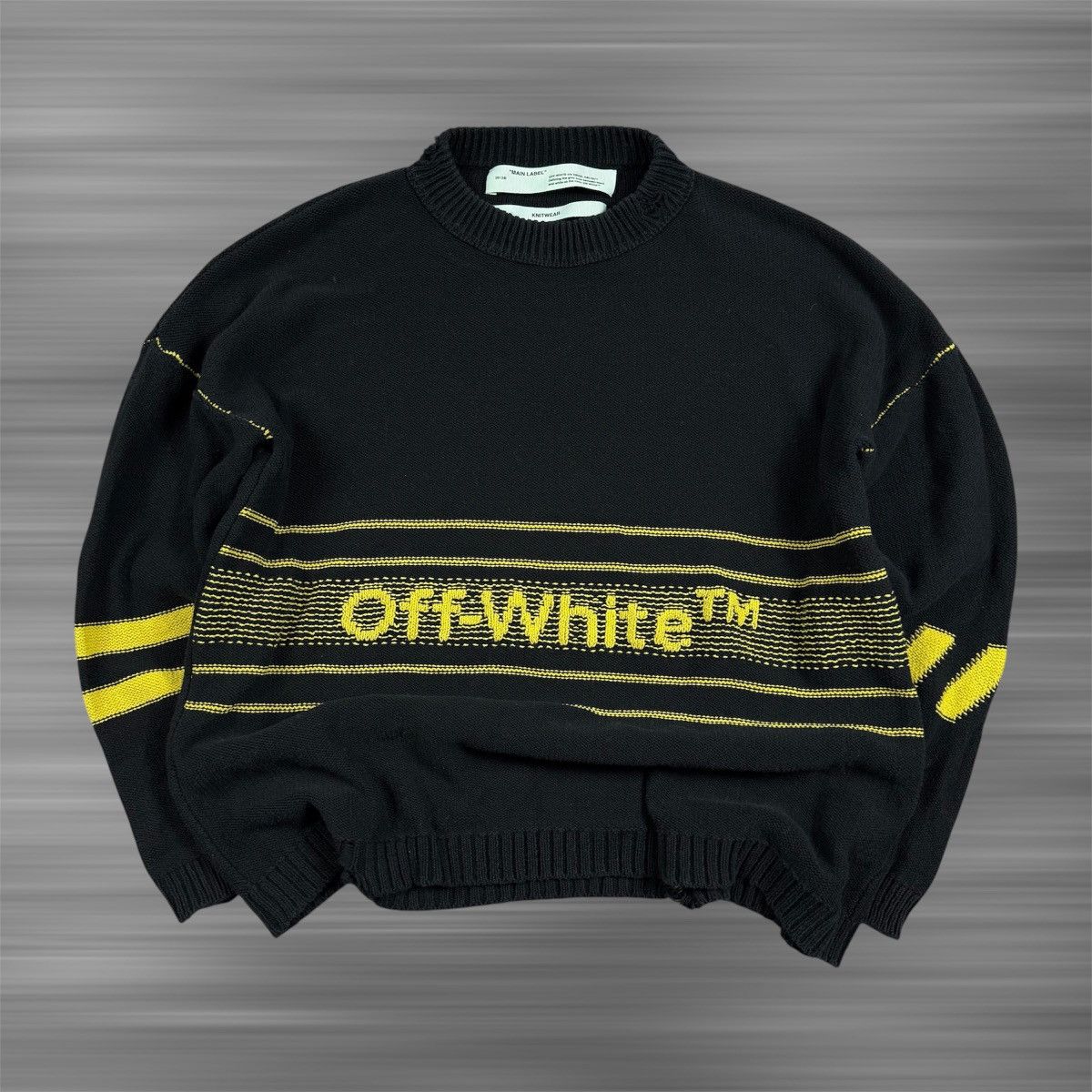 Off-White Off White Pascal Tool knit sweater | Grailed