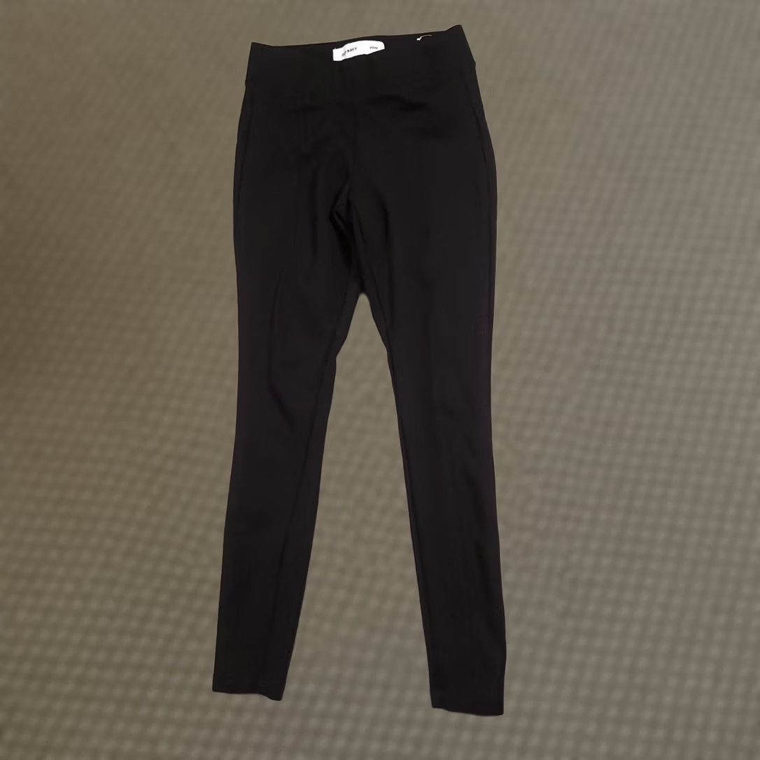 Old Navy Old Navy Stevie Stretch Pull On Pants Black XS Womens Slim Skinny Ankle Casual Size 40" / US 18 - 1 Thumbnail