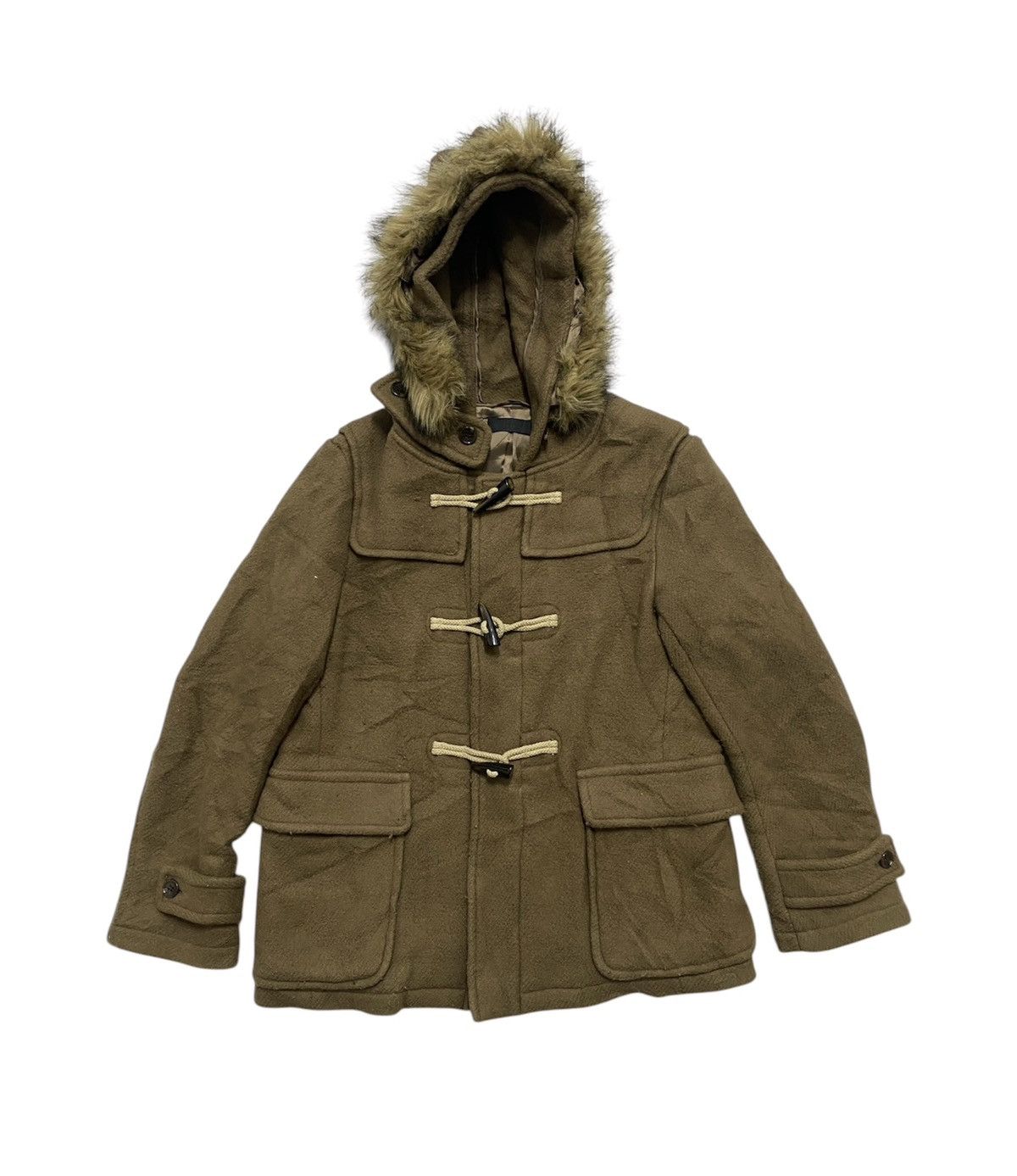 If Six Was Nine × Uniqlo Uniqlo Wool Mink Fur Coat Hoodie Size US XL / EU 56 / 4 - 4 Thumbnail