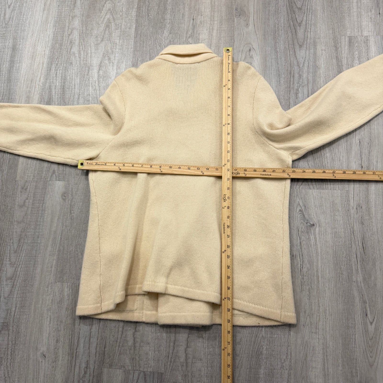 Lauren Ralph Lauren Lauren Ralph Lauren Wool Cashmere Ivory Blazer Jacket 2X Size XXL / US 16-18 / IT 52-54 - 11 Thumbnail