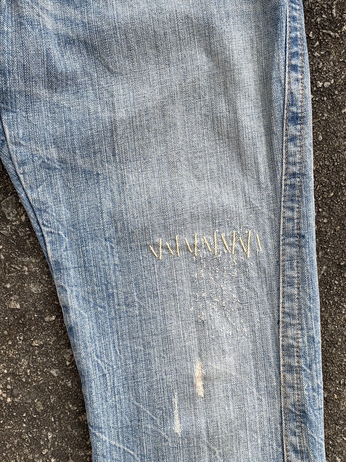 Beauty Beast × If Six Was Nine Distressed Antgauge Embroidered Denim Pants Size US 30 / EU 46 - 12 Thumbnail