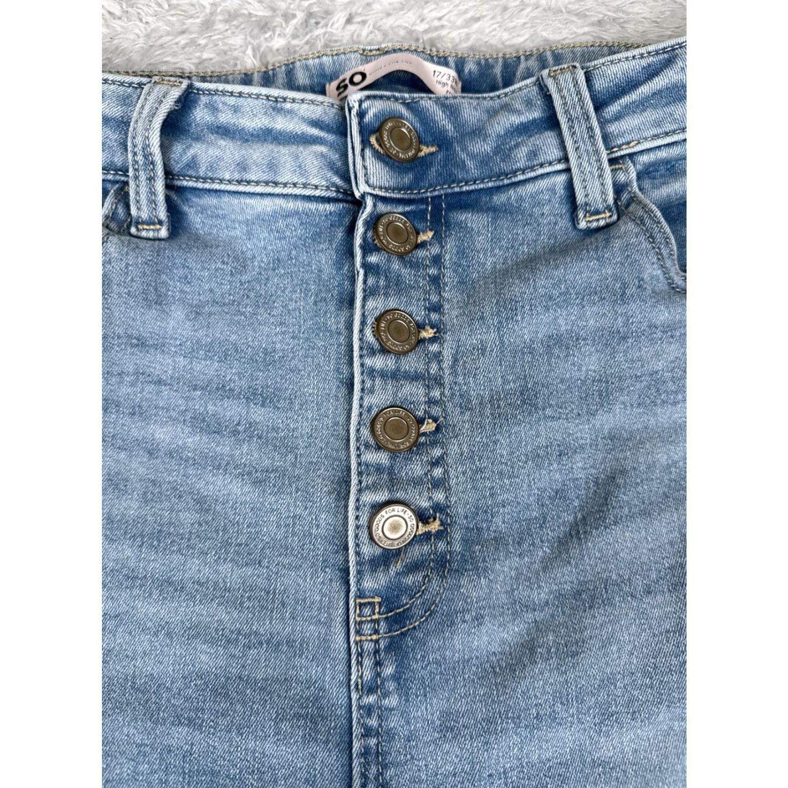 Vintage SO Jeans 32x29 Denim Womens Jeans Flared High Rise Blue Cotton Blend Blue 17 32x29 26X30 Cowboy Southwestern Designer 2000s Mens? Size 38" / US 16 / IT 52 - 5 Thumbnail