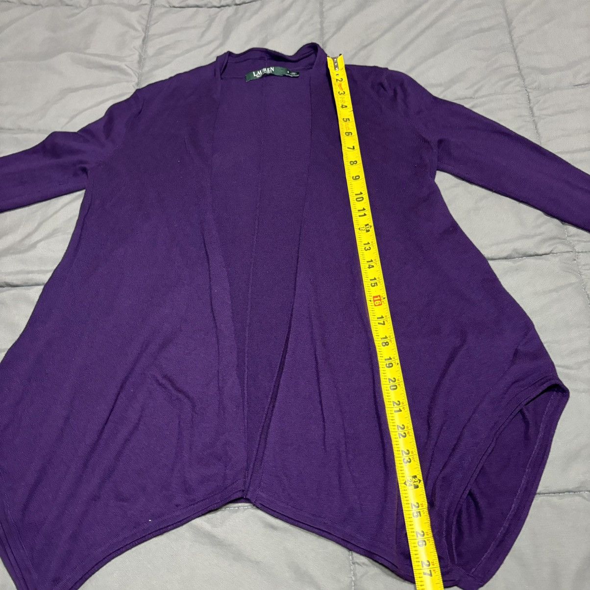 Ralph Lauren Lauren Ralph Lauren sz S purple cardigan Green label Size S / US 4 / IT 40 - 10 Thumbnail