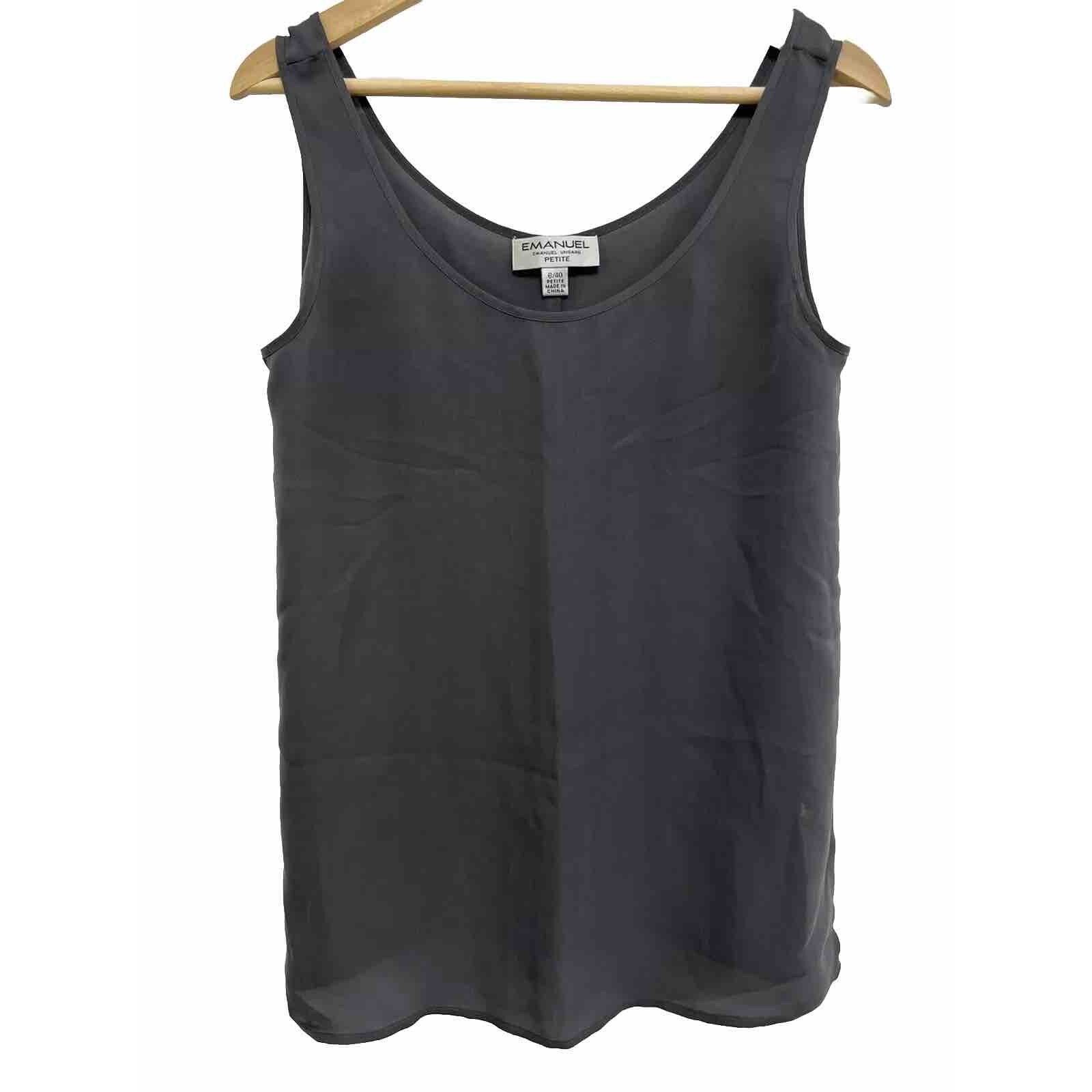 Emanuel Ungaro EMANUEL Woman Tank Top Short Sleeve SilkPetite 6/40 A001925 Size M / US 6-8 / IT 42-44 - 1 Thumbnail