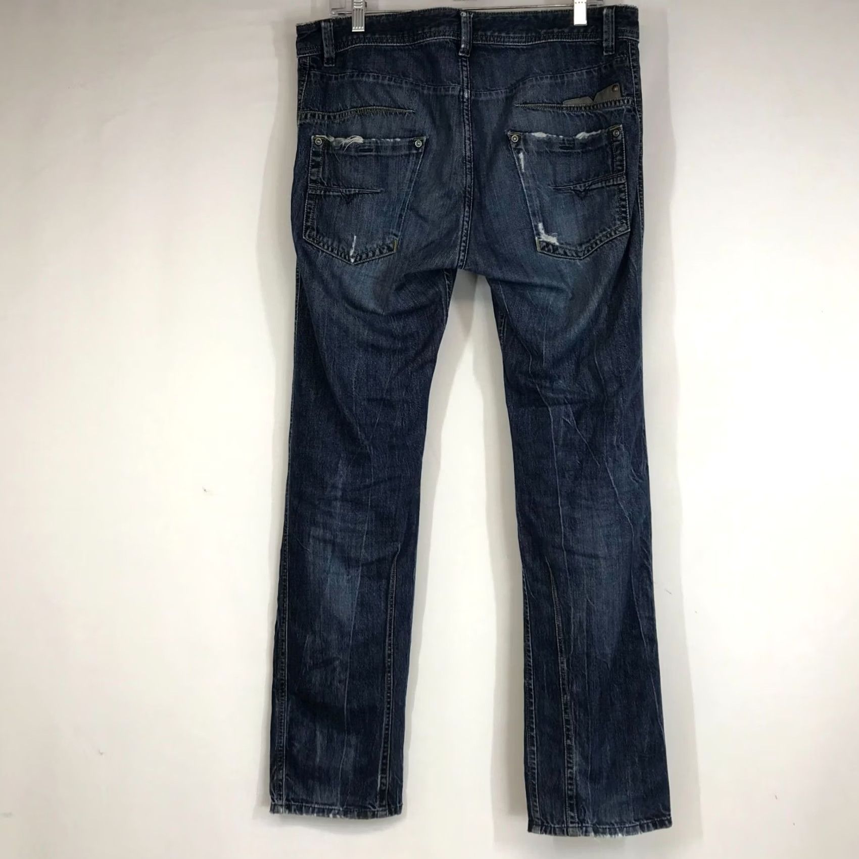 Diesel Diesel Mens Jeans Blue 33 X 32 Slim Tapered Darron Regular Fit Size US 33 - 4 Thumbnail