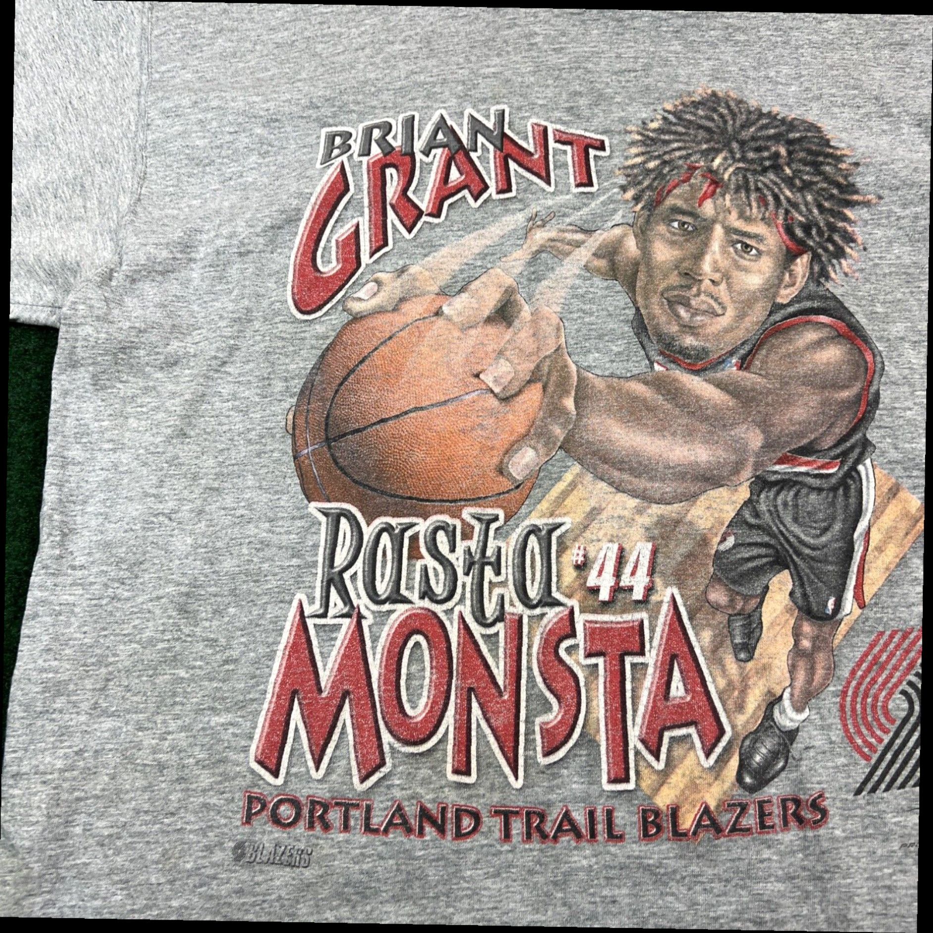 Pro Player Vintage 90s Brown Grant T Shirt Large L NBA Caricature Pro Player Trail Blazers Size US L / EU 52-54 / 3 - 3 Thumbnail