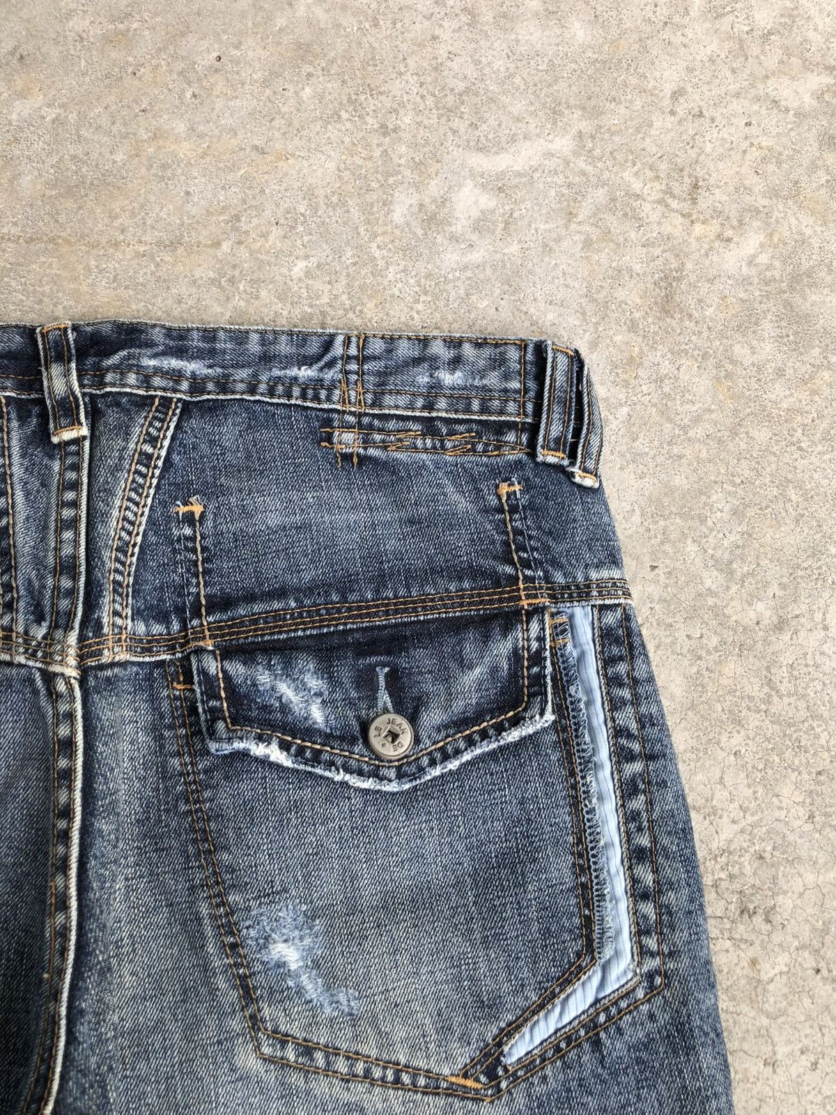 Marithe + Francois Girbaud Marithe Francois Girbaud Distressed Jeans Size US 30 / EU 46 - 16 Thumbnail