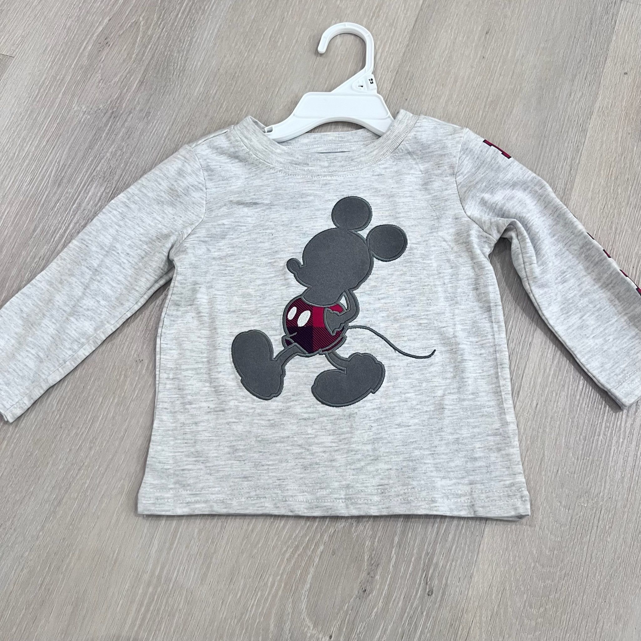 Disney Mickey Logo Matching Sets Long Sleeve Tee With Jogger Pants Size XXL / US 16-18 / IT 52-54 - 2 Thumbnail