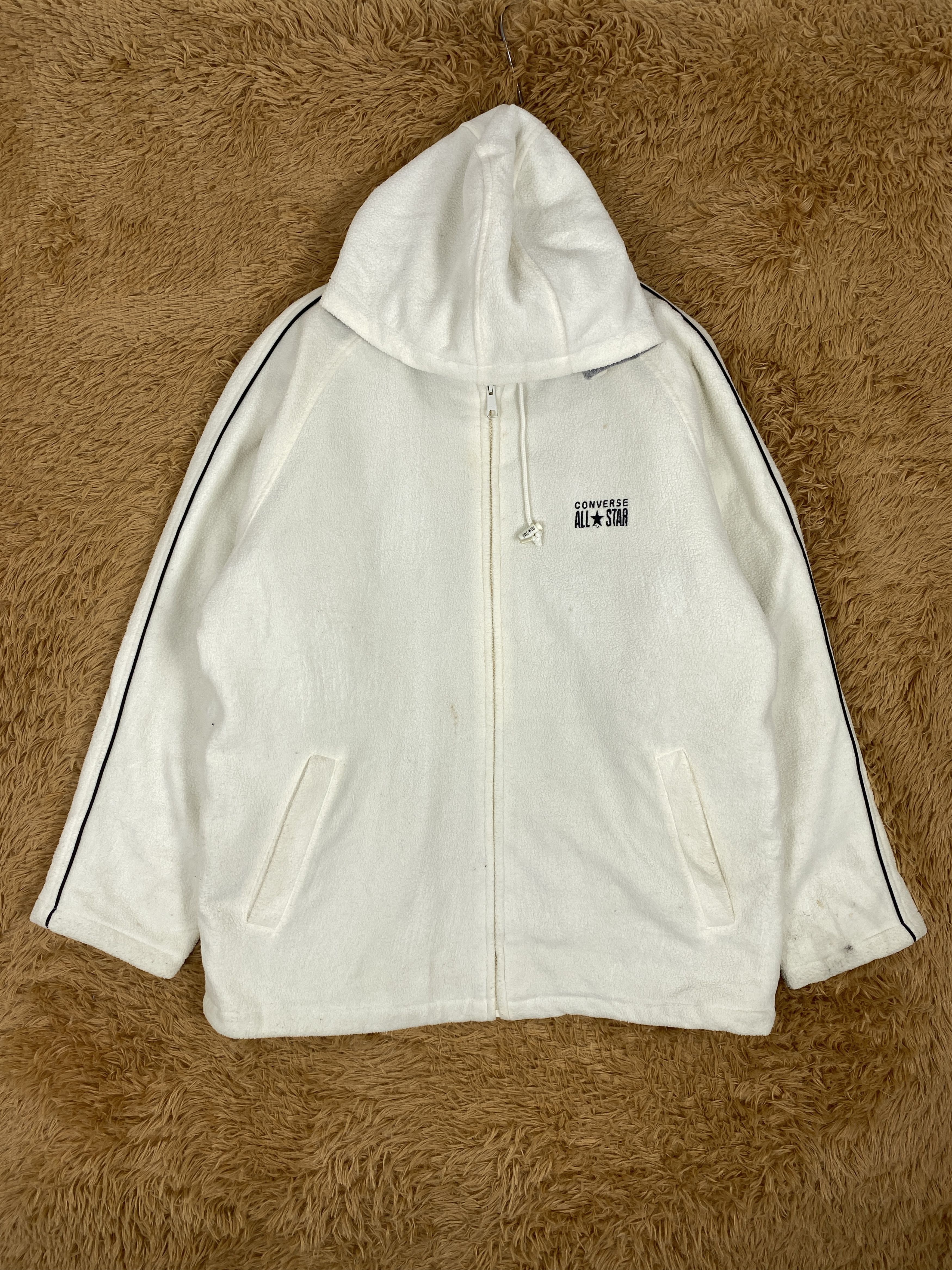 Converse Vintage Converse Hoodie Quilted Lining Jacket Size US L / EU 52-54 / 3 - 1 Thumbnail