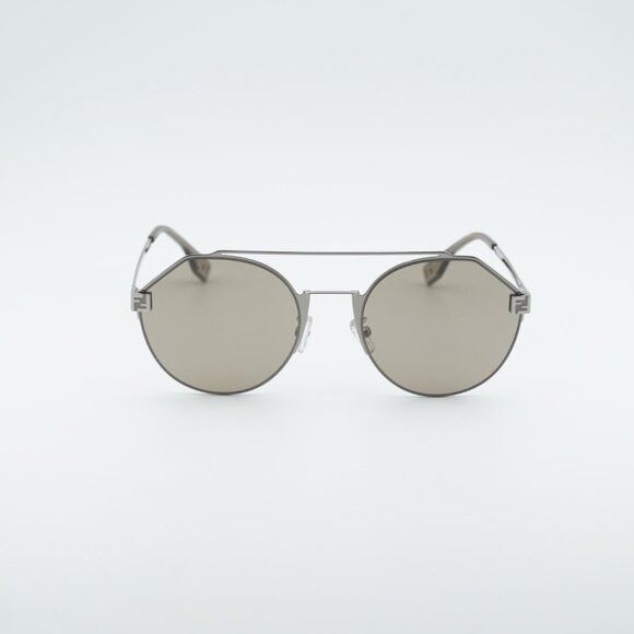 Fendi Fendi FE40060U 16G Sunglasses Silver Round Frame Size ONE SIZE - 2 Thumbnail