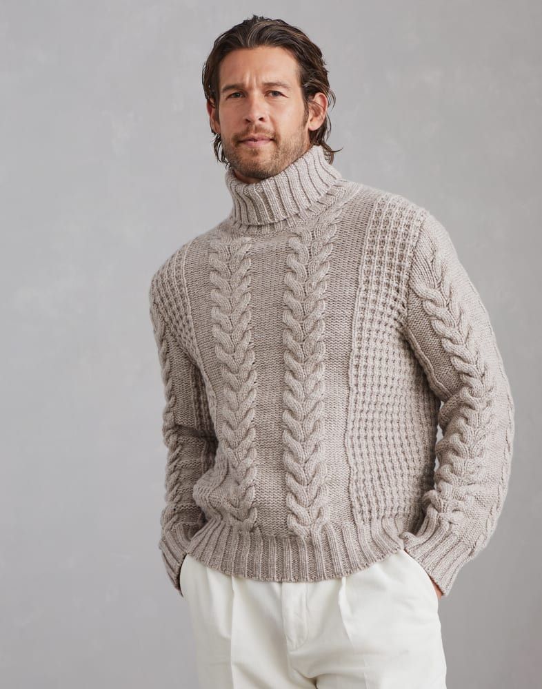 Brunello Cucinelli o1w1db10825 Cashmere Turtlenck in Brown Size US S / EU 44-46 / 1 - 1 Thumbnail