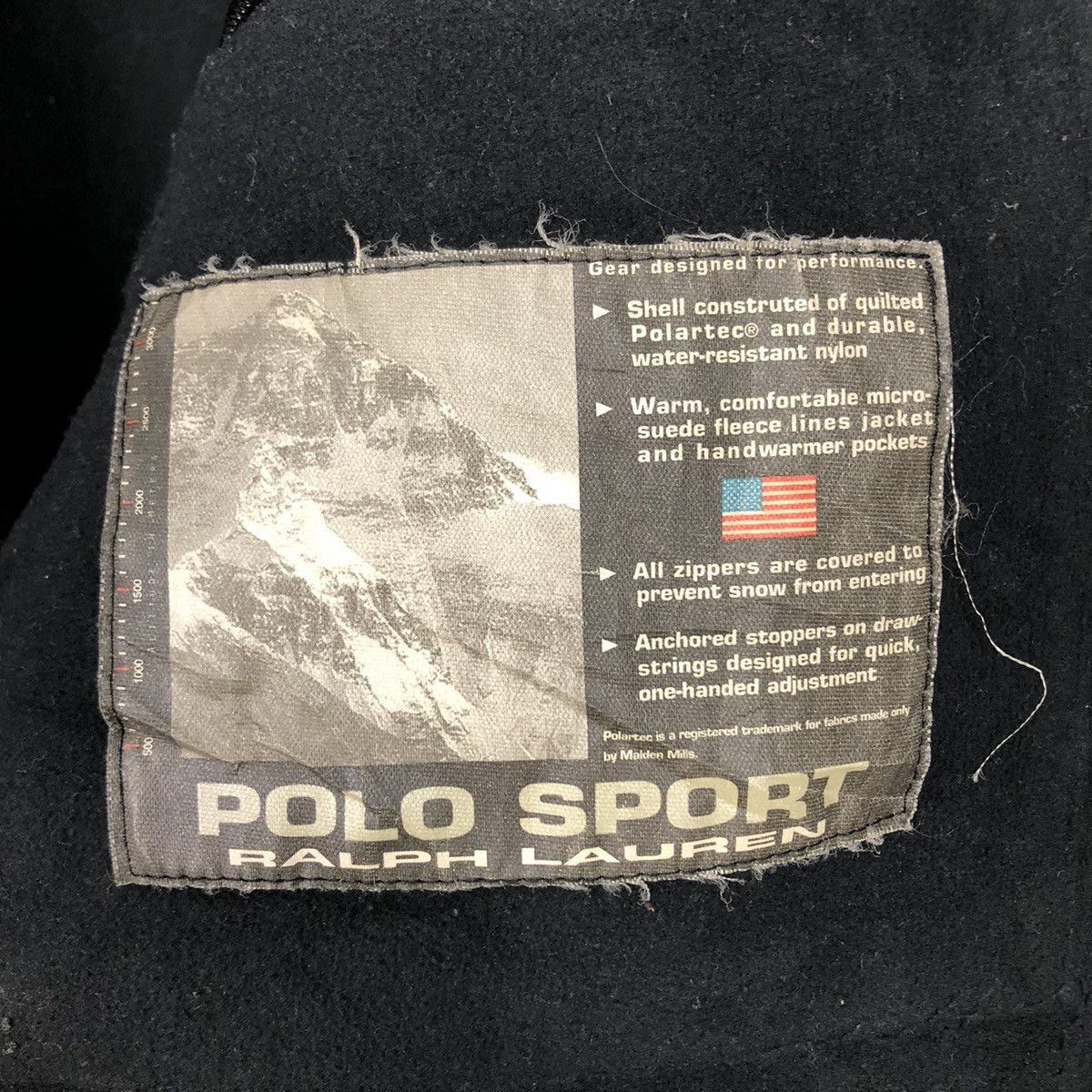 Ralph Lauren 📌Vintage Polo Sport Ralph Lauren Rich Black Zipper Ski Wear Size US L / EU 52-54 / 3 - 23 Thumbnail