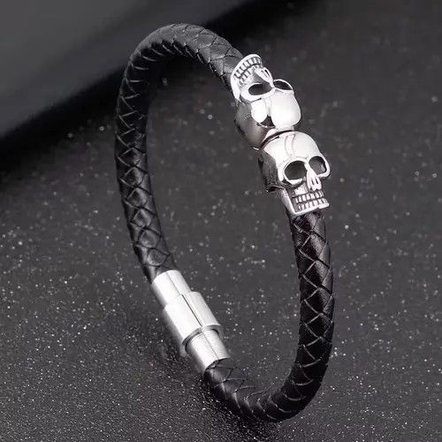 Other Black Braided Leather Bracelet Size ONE SIZE - 1 Thumbnail
