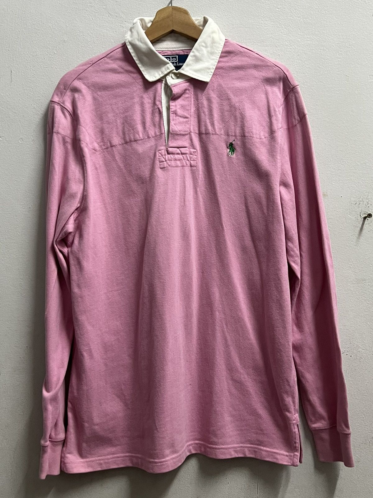Polo Ralph Lauren × Ralph Lauren × Vintage POLO by Ralph Lauren vintage longsleeve shirt custom fit Size US L / EU 52-54 / 3 - 1 Thumbnail