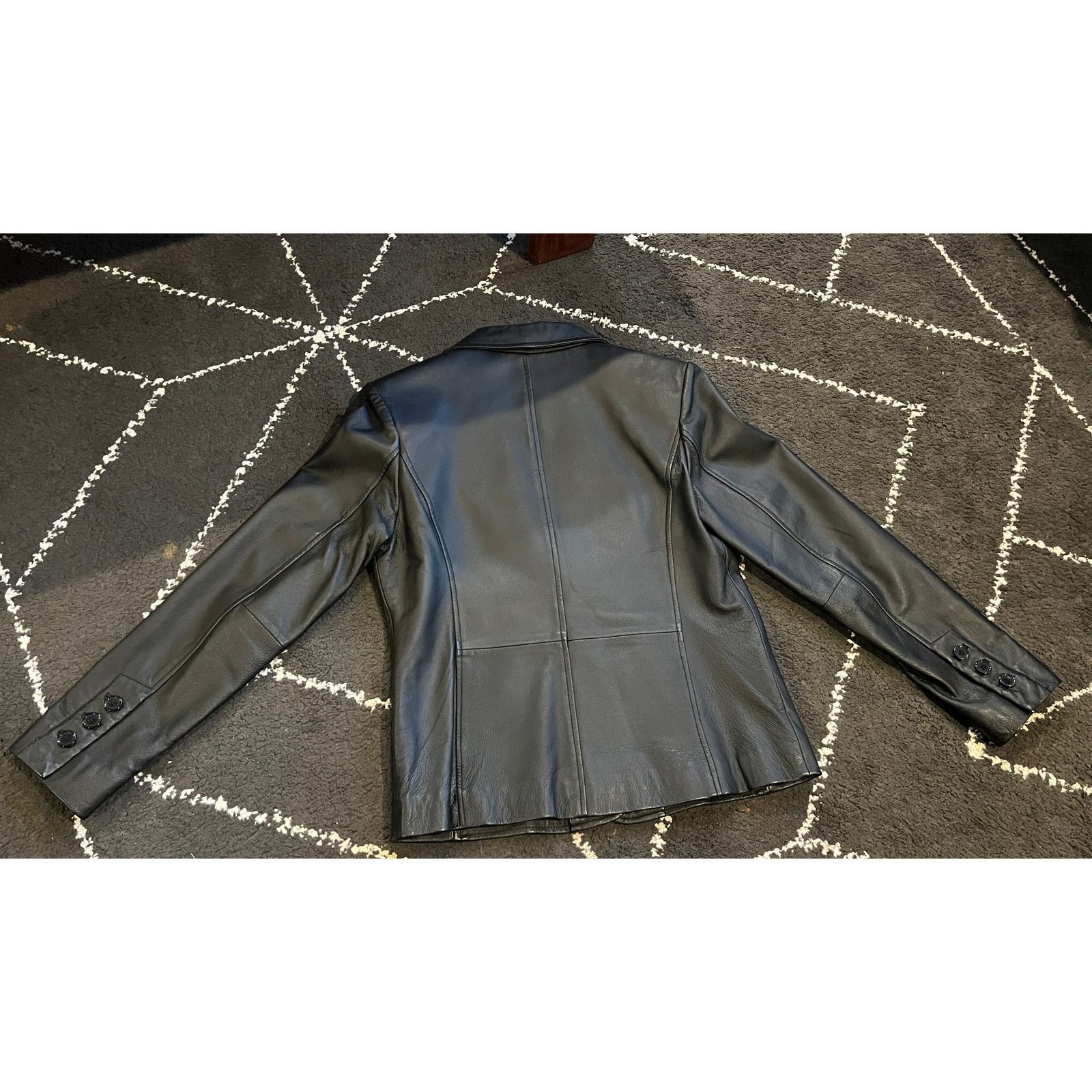 Other Massani Genuine Leather Jacket Black Men's Size Medium Size M / US 6-8 / IT 42-44 - 3 Thumbnail