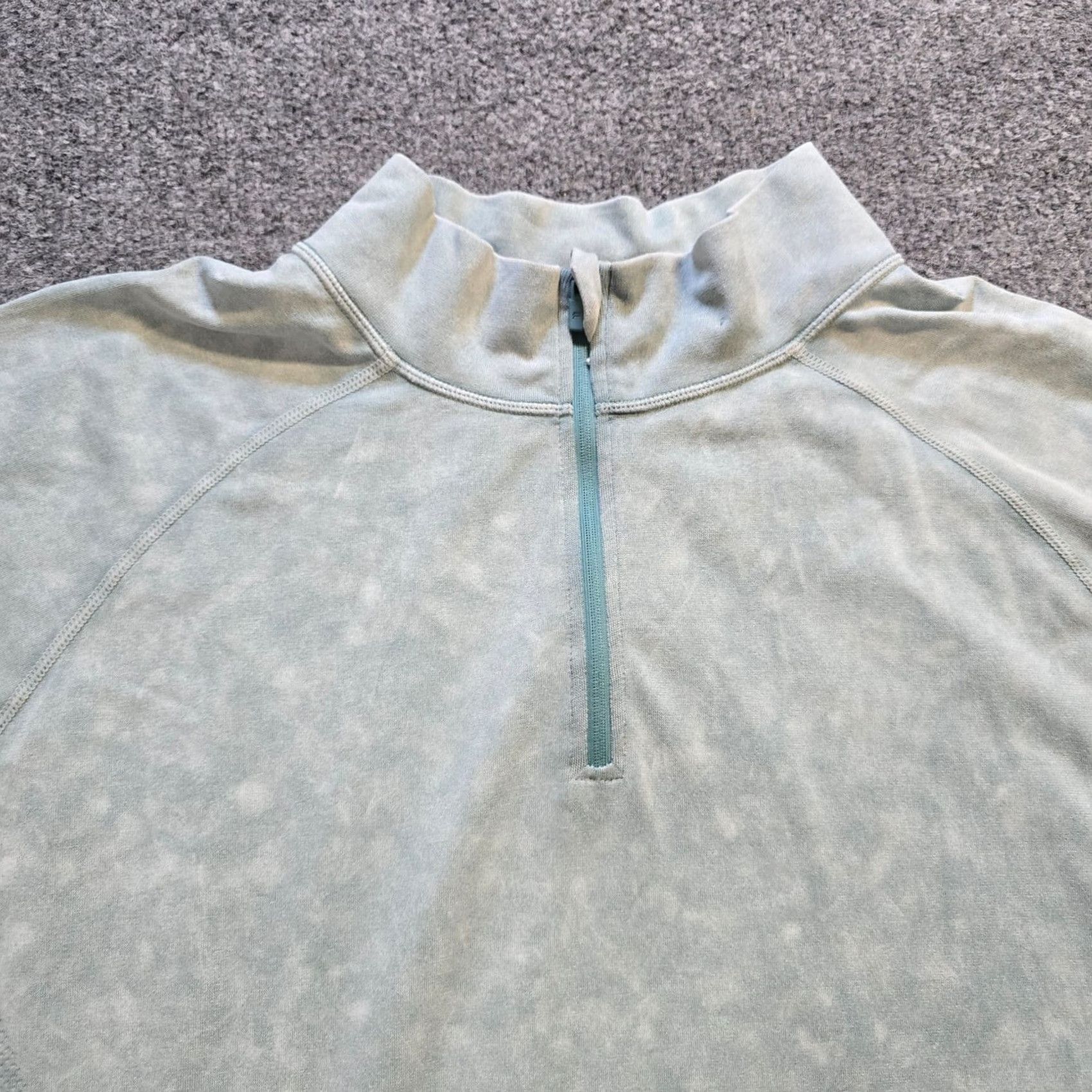 Fabletics Fabletics Shirt Mens XL Green Training Day 1/4 Zip Pullover Athletic Casual Shirt Size US XL / EU 56 / 4 - 2 Thumbnail