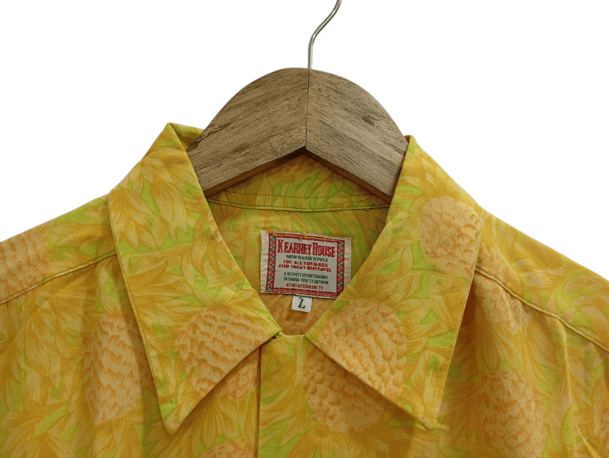 Japanese Brand × Vintage 🔥🔥Kearney House Full Print Pineapple Motif Hawaii Shirt Size US L / EU 52-54 / 3 - 19 Thumbnail