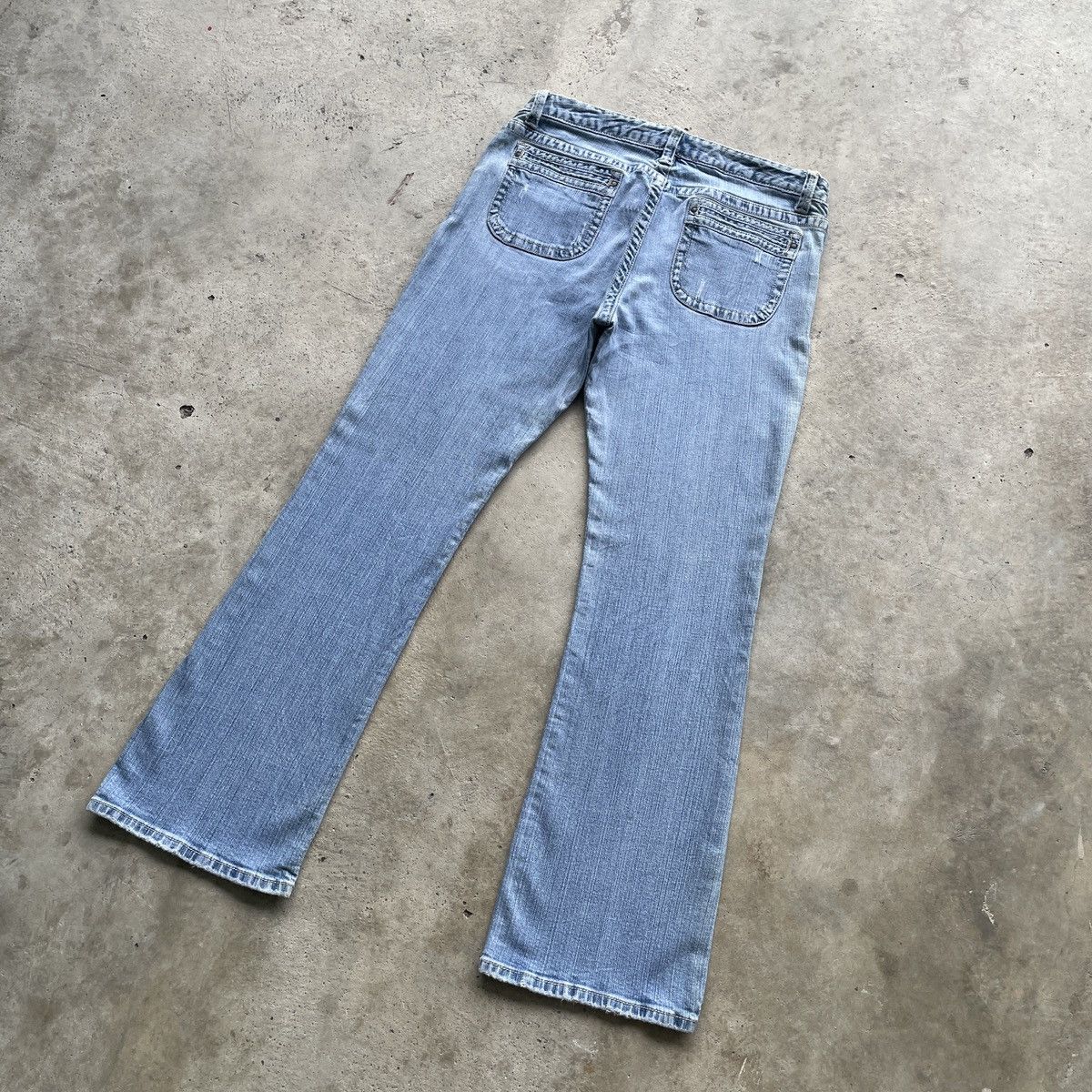 Japanese Brand Vintage Japanese Faded FLARE Denim BOOTCUT Jeans Pants W32 Size US 32 / EU 48 - 11 Thumbnail