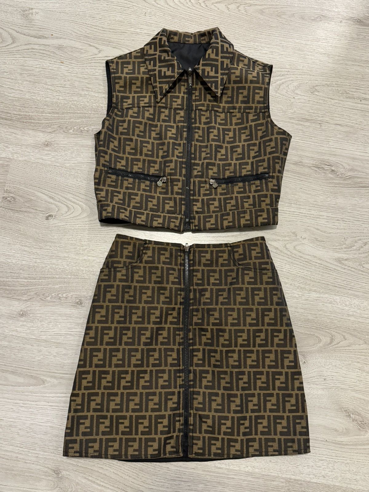 Fendi Vintage zucca suit Size 36S - 1 Thumbnail