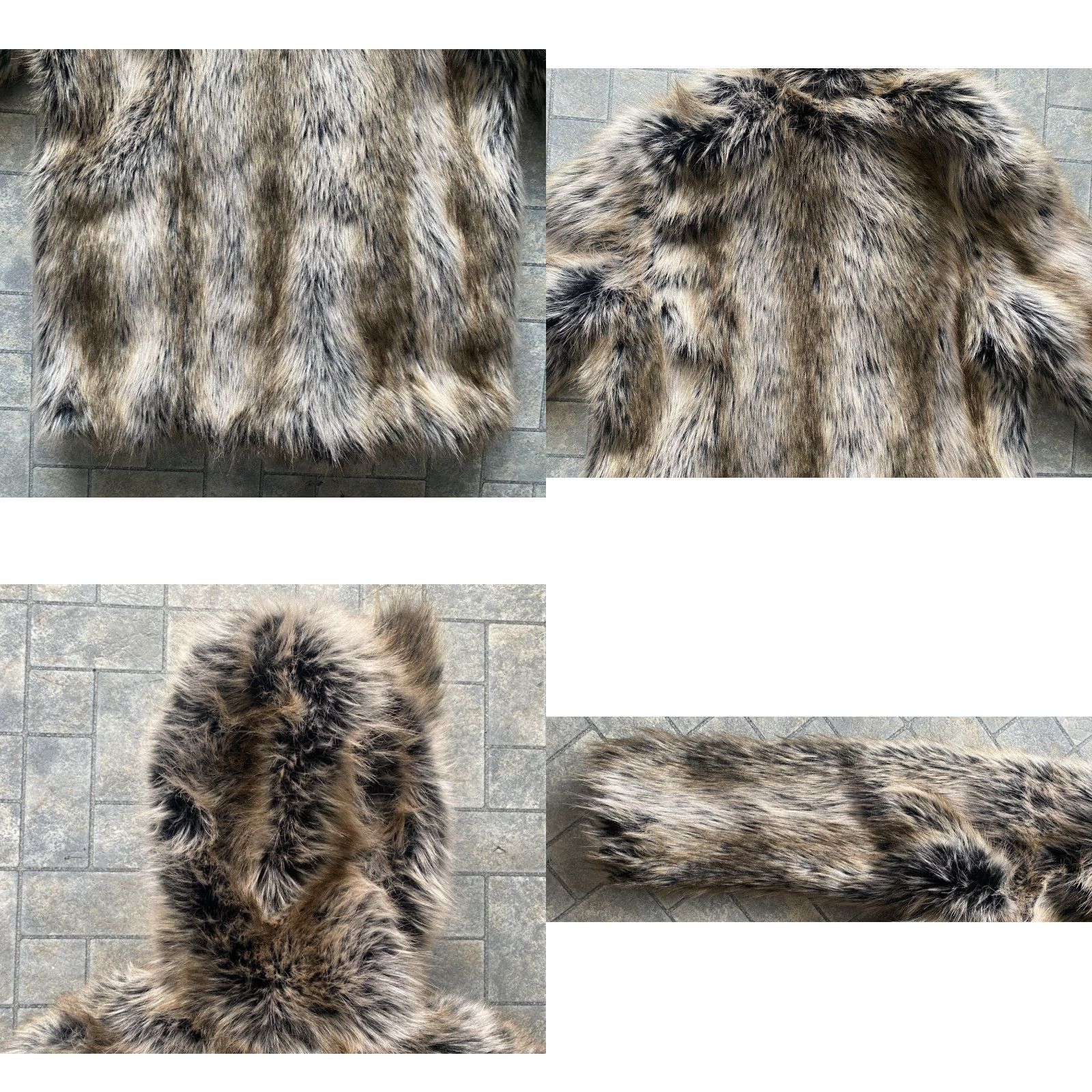 Vintage SpiritHoods Authentic Grey Wolf Classic Faux Fur Coat With Ears Unisex Small Size S / US 4 / IT 40 - 10 Thumbnail