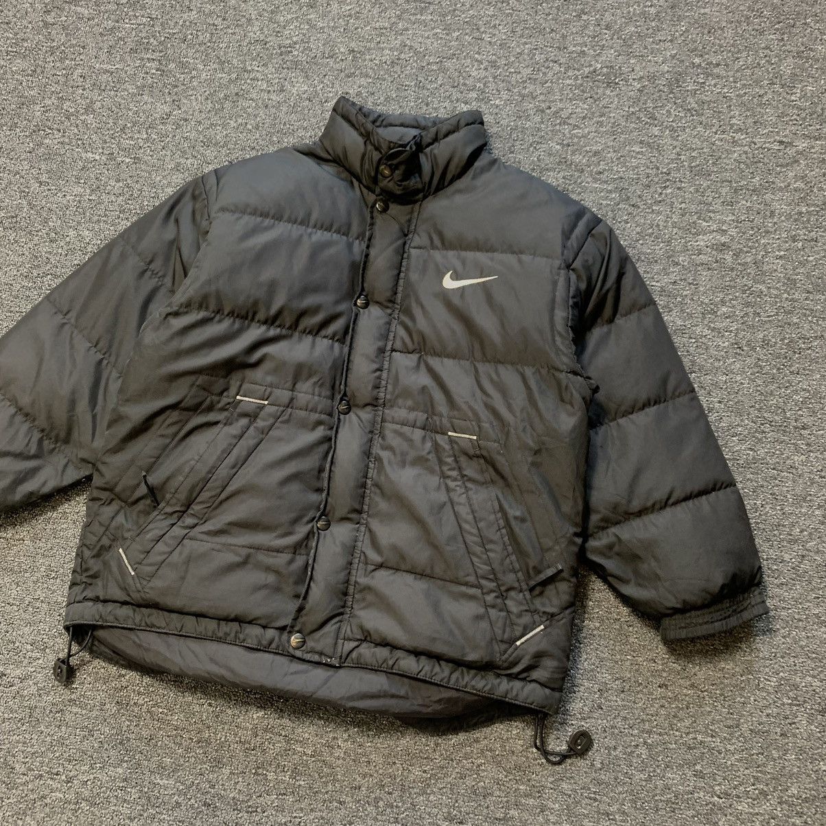 Nike VINTAGE NIKE DOWN big logo PUFFER 2000s JACKET Size S / US 4 / IT 40 - 9 Thumbnail