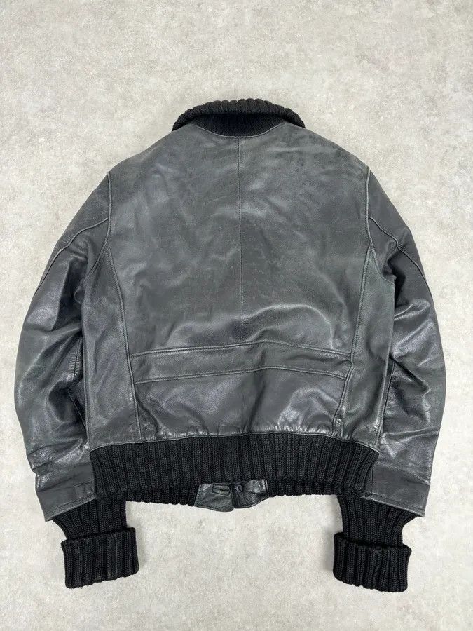 Daniele Alessandrini AW2005 Daniele Alessandrini Black Eroded Buttoned Leather Jacket Size US L / EU 52-54 / 3 - 5 Thumbnail