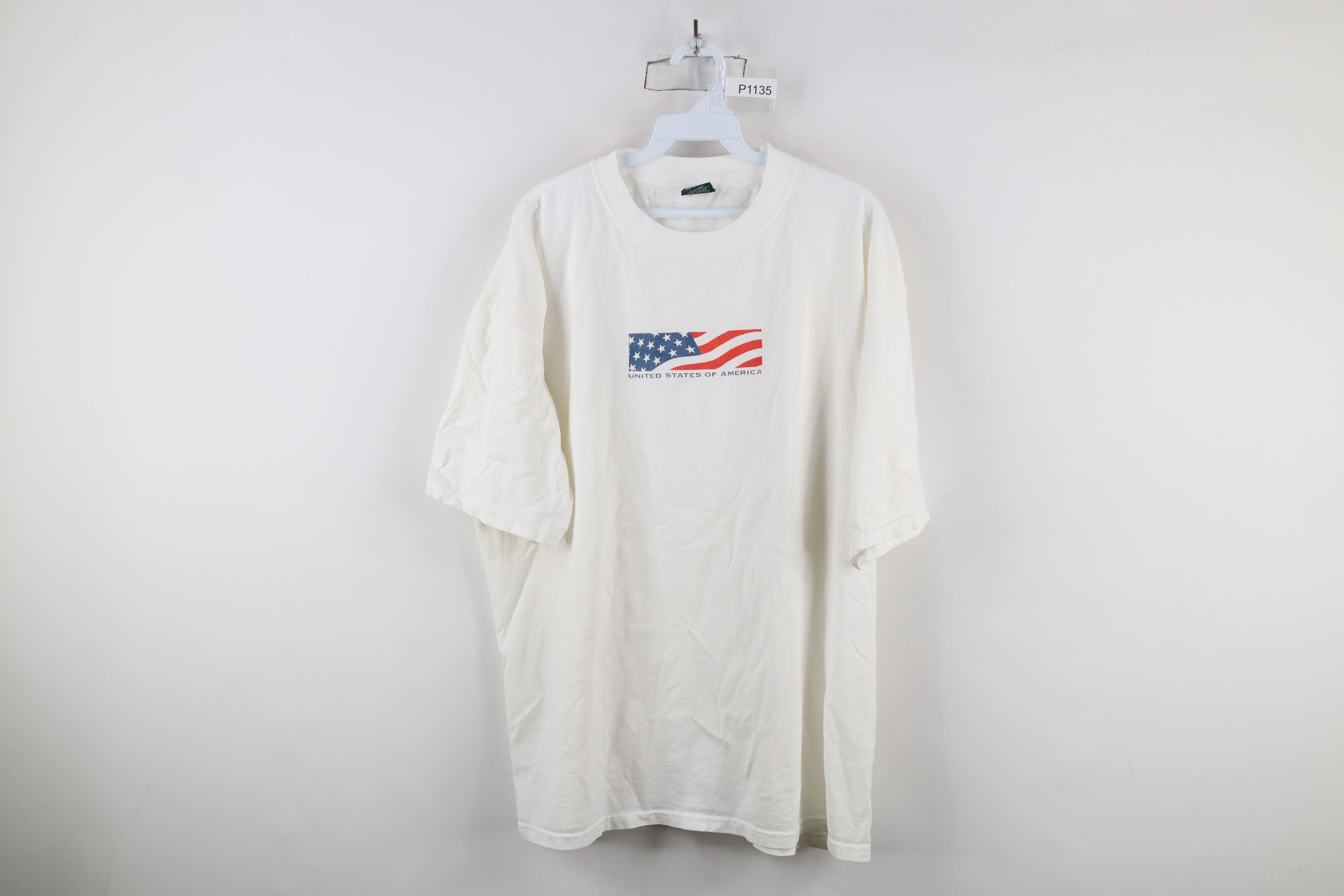 Vintage Vintage 90s Streetwear Logo United States of America T-Shirt Size US XXL / EU 58 / 5 - 1 Thumbnail