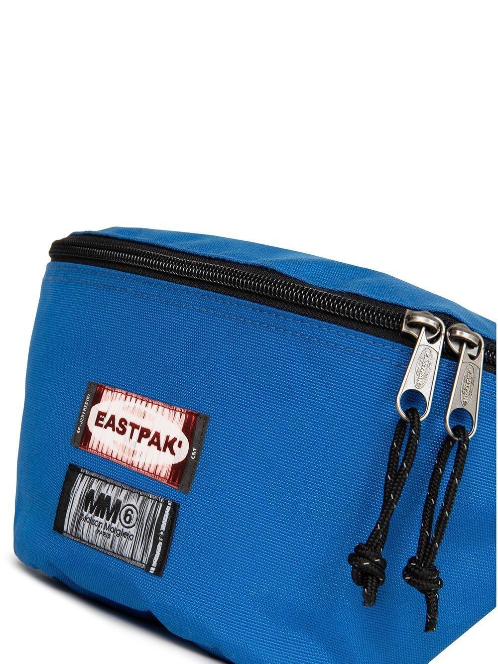 Eastpak × Maison Margiela MM6 x Eastpak 2-Label Box Logo Zip Waist Belt Bag Blue Size ONE SIZE - 2 Thumbnail