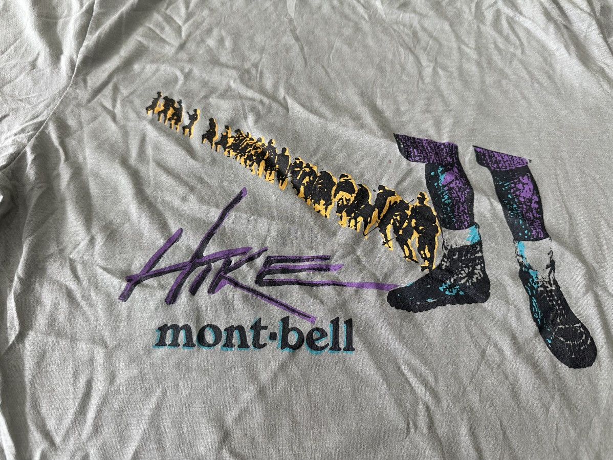 Japanese Brand × Montbell Vintage Mount Bell Hiking T Shirt Size US M / EU 48-50 / 2 - 3 Thumbnail