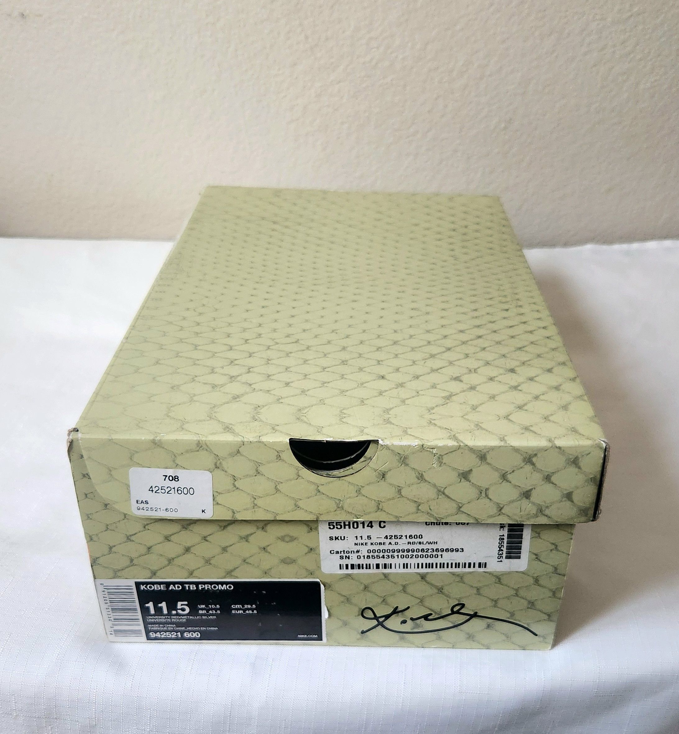 Nike Nike Kobe AD TB PROMO Basketball Red 942521-600 Size 11.5 Size US 11.5 / EU 44-45 - 5 Thumbnail