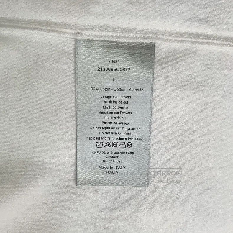 Dior Dior Contrast pattern white short sleeves Size US L / EU 52-54 / 3 - 6 Thumbnail