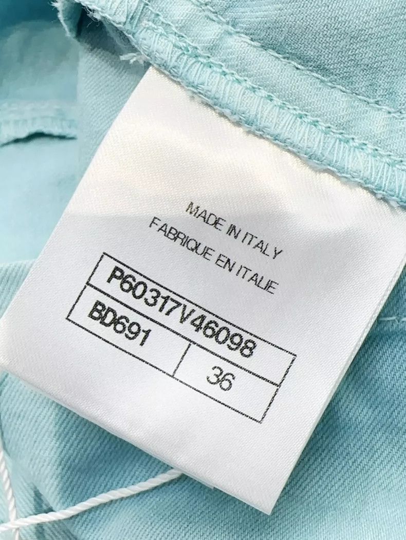 Chanel Chanel 19C sky blue side strap high-waisted shorts Size 24" / US 00 / IT 34 - 5 Thumbnail