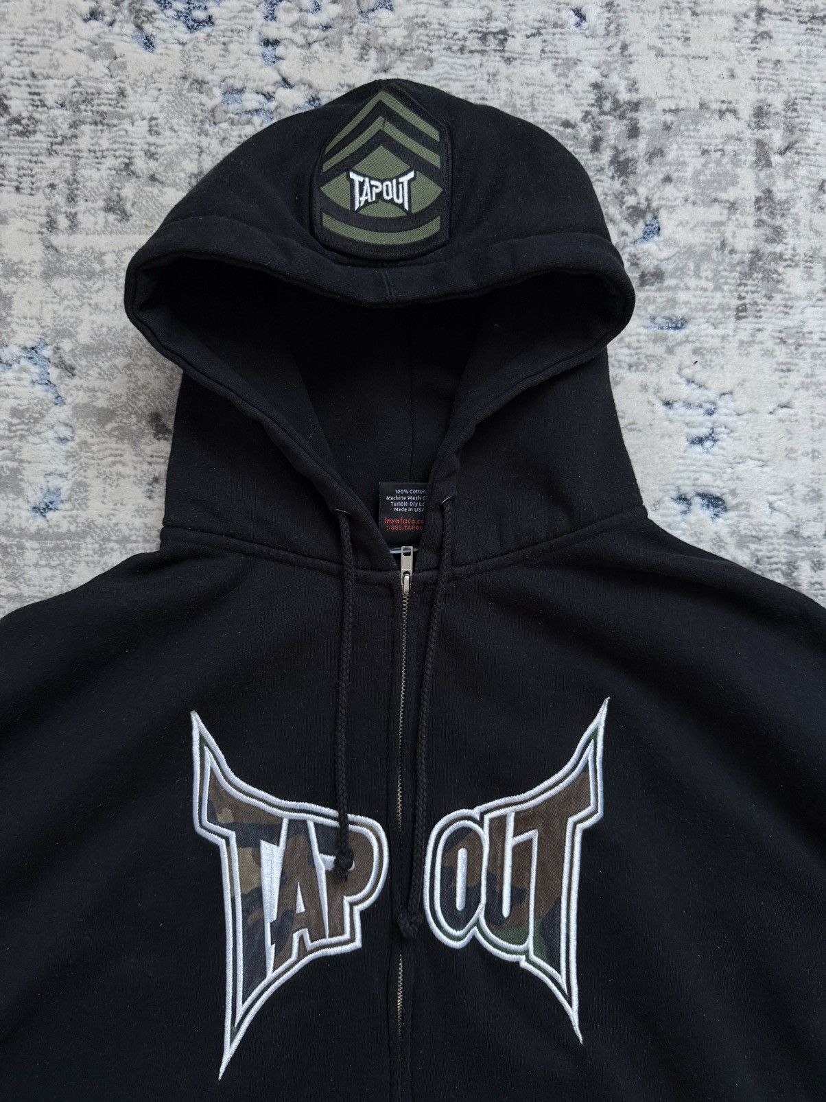 Tapout Tapout Vintage Y2K Zip Up Hoodie Size US XL / EU 56 / 4 - 2 Thumbnail