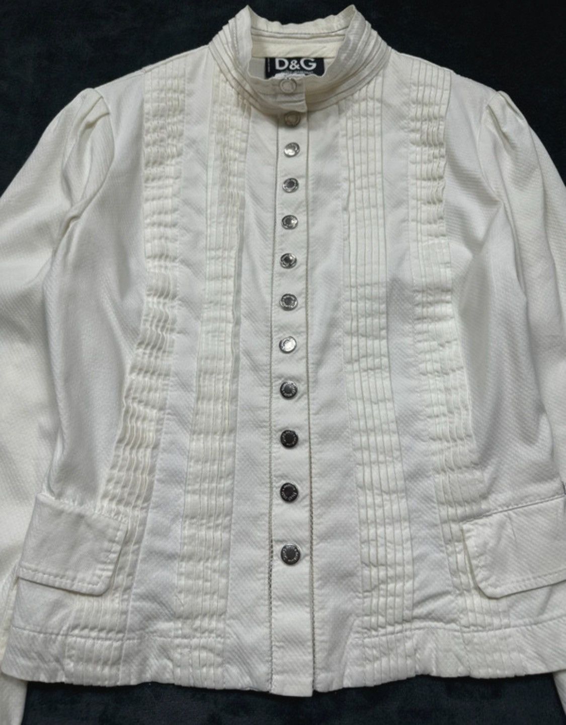 Dolce & Gabbana Vintage 2000s D&G Dolce & Gabbana White Style Retro Jacket Size S / US 4 / IT 40 - 6 Thumbnail