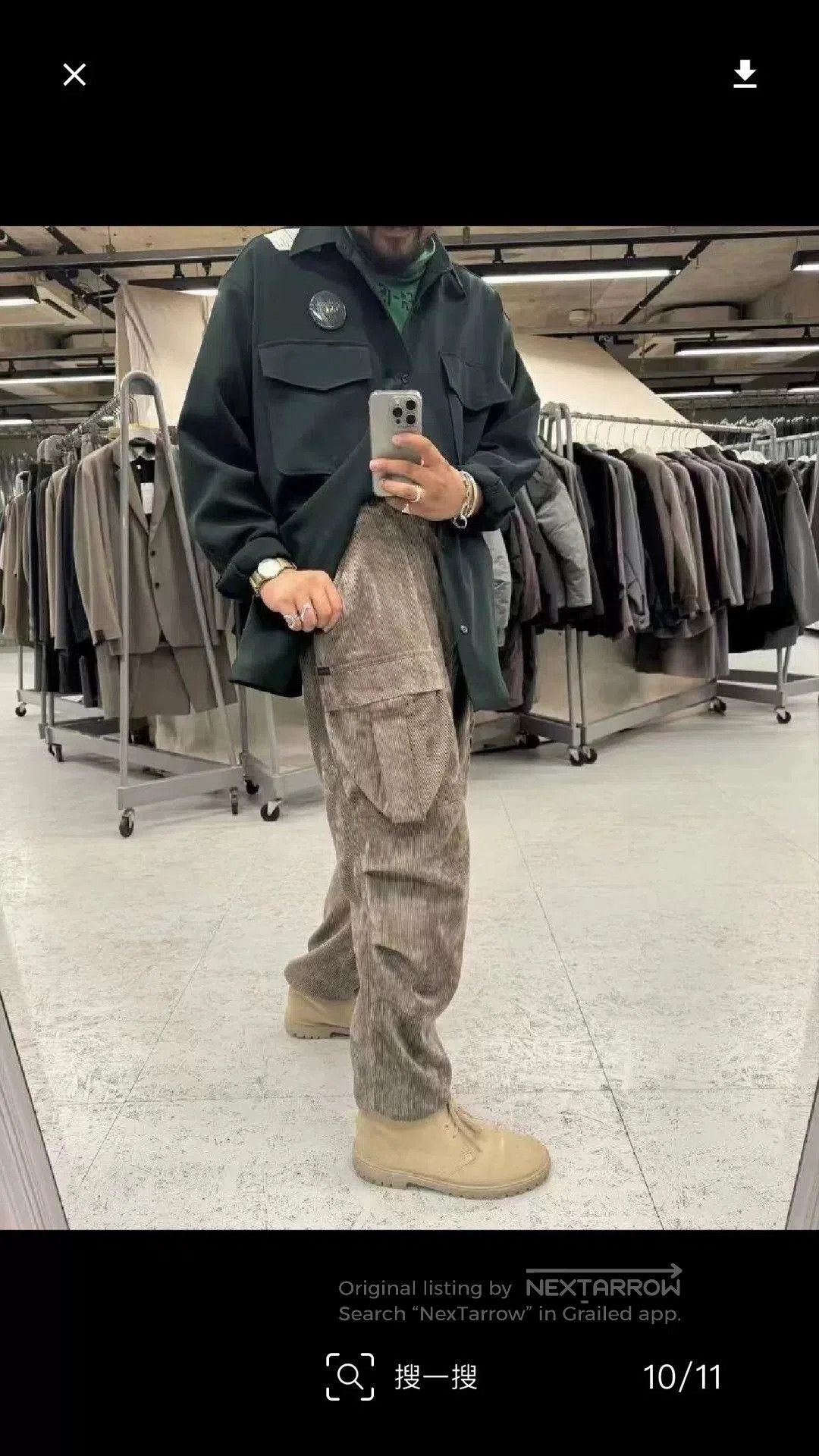 N.Hoolywood N.HOOLYWOOD x Gramicci Beige Cargo Pants. Size US 34 / EU 50 - 1 Thumbnail