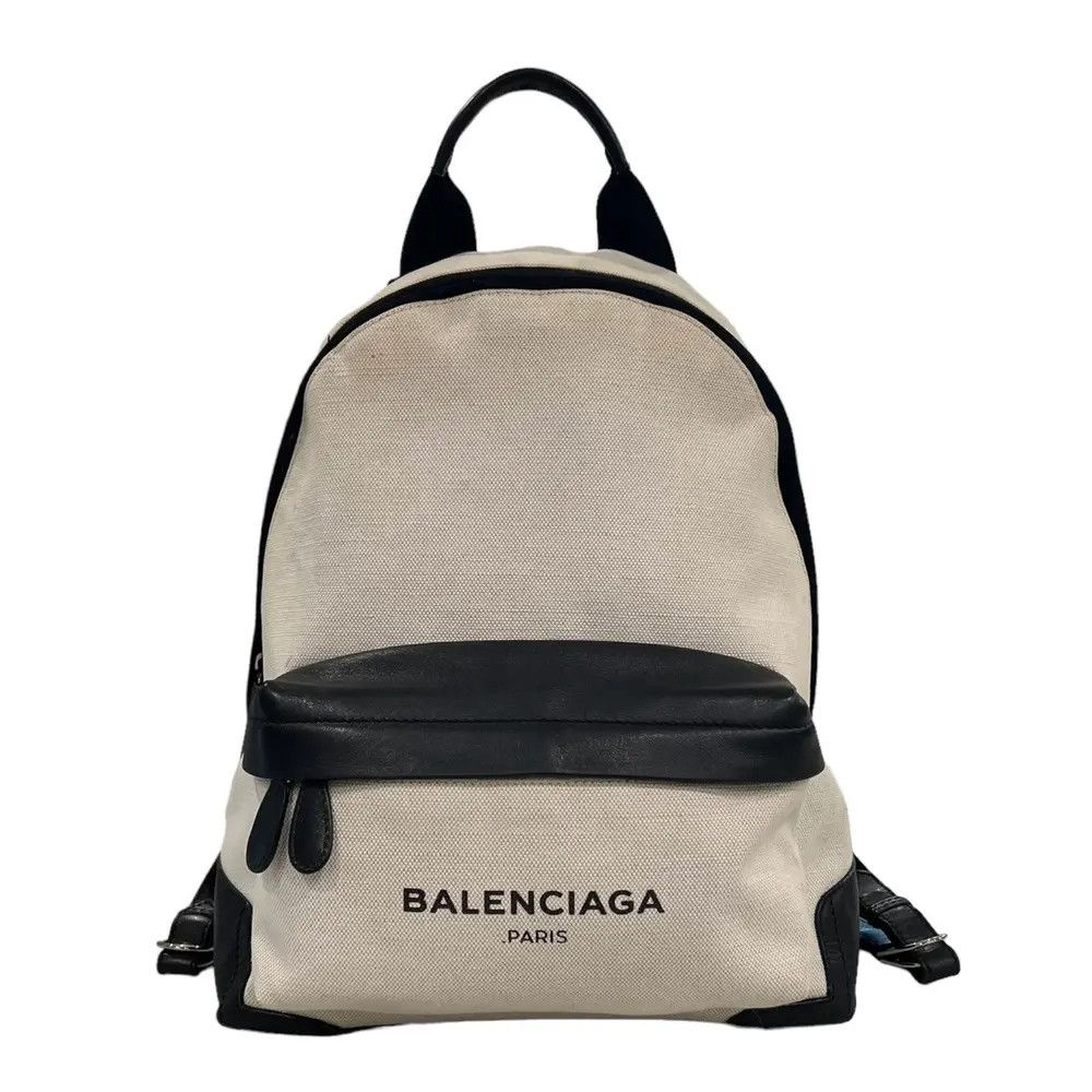 Balenciaga Balenciaga Logo Canvas Backpack Size ONE SIZE - 1 Thumbnail