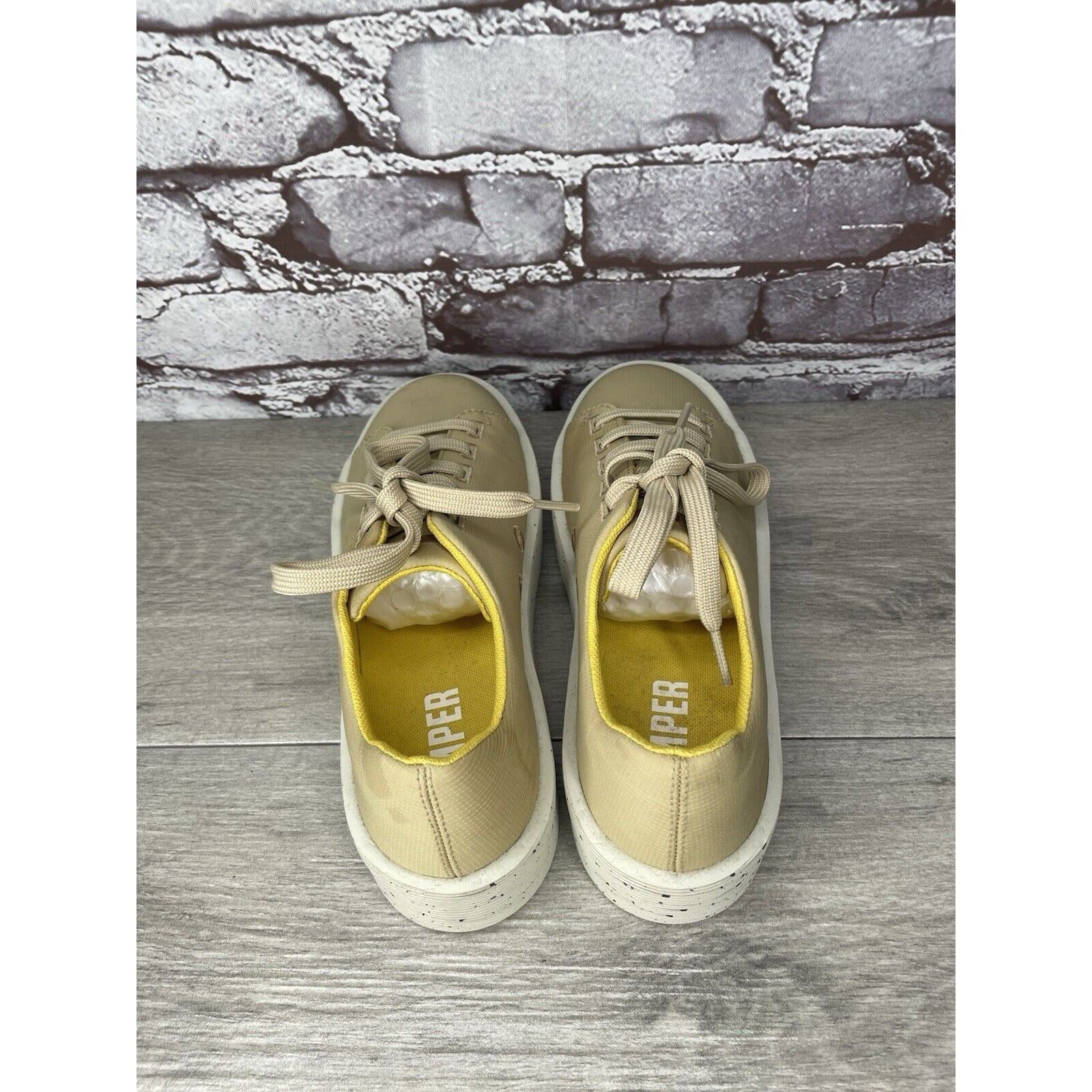 Camper Camper Yellow Leather Casual Lace Up Lightweight Sneakers Wo Size US 6 / IT 36 - 6 Thumbnail