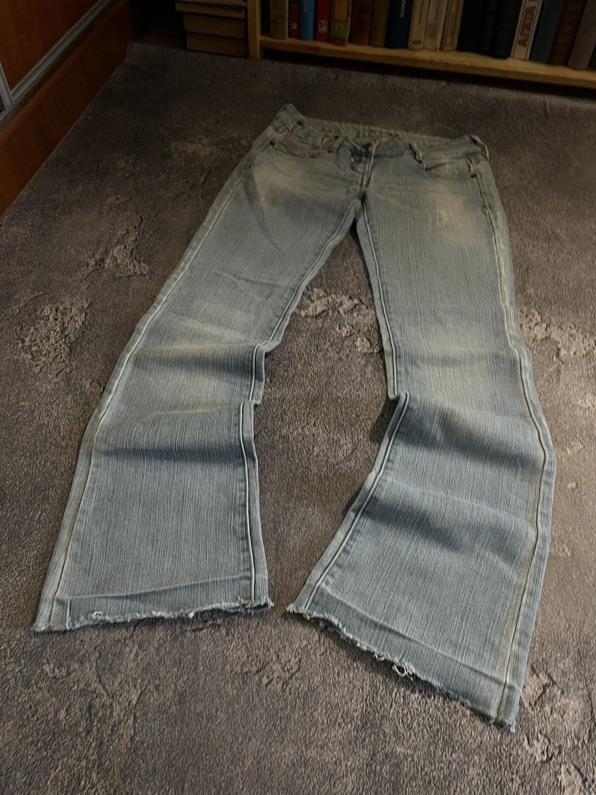 Vintage Swag Flared Y2K Jean / Light Drip Retro Number Nine Style Size US 30 / EU 46 - 2 Thumbnail
